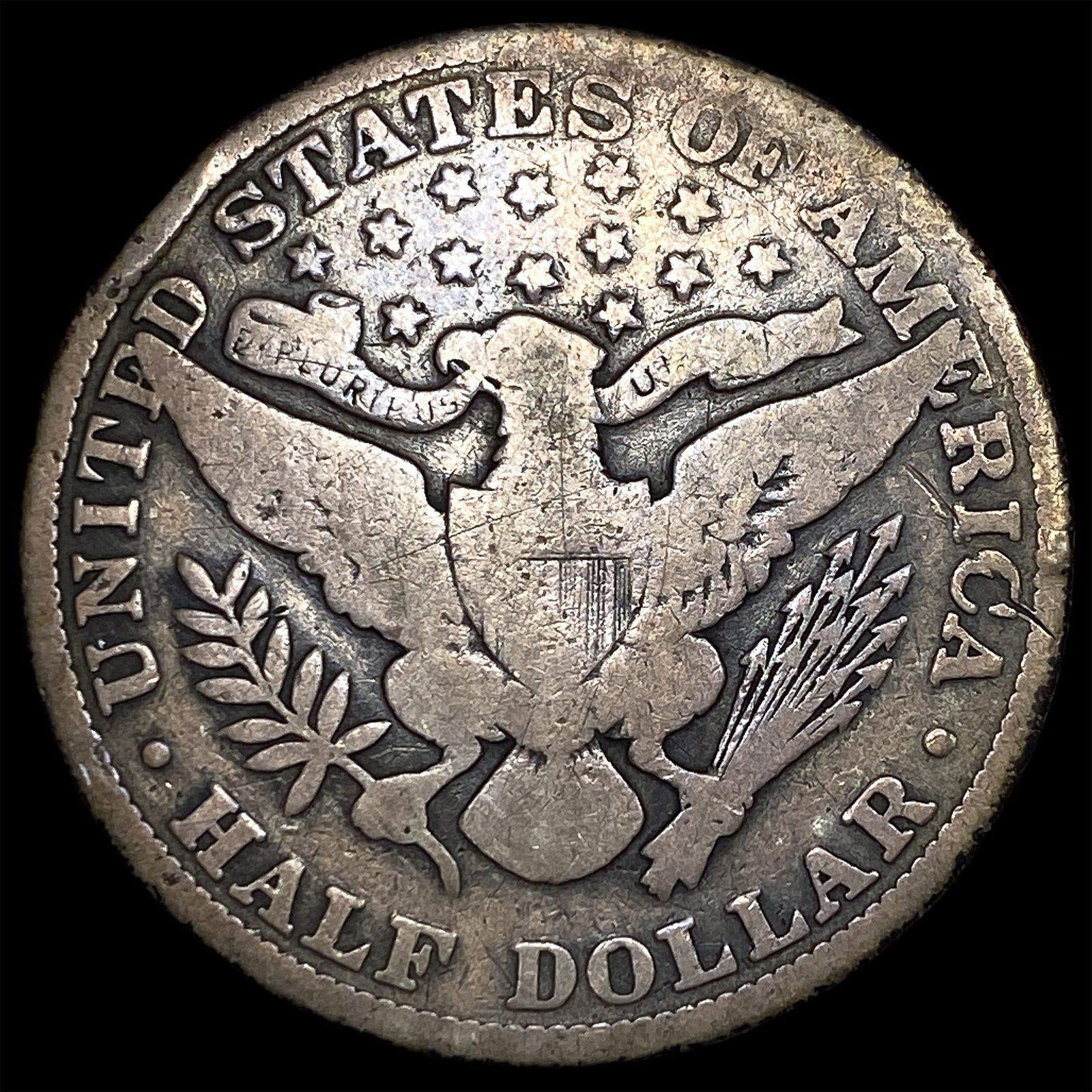 1914 Silver Half Dollar (Barber) NICELY CIRCULATED - 2