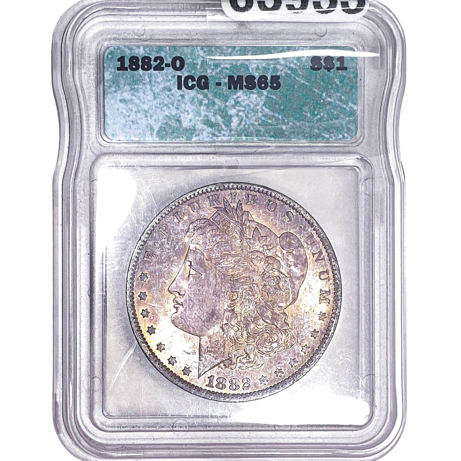 1882-O Morgan Silver Dollar ICG MS65: 1882-O Morgan Silver Dollar ICG MS65