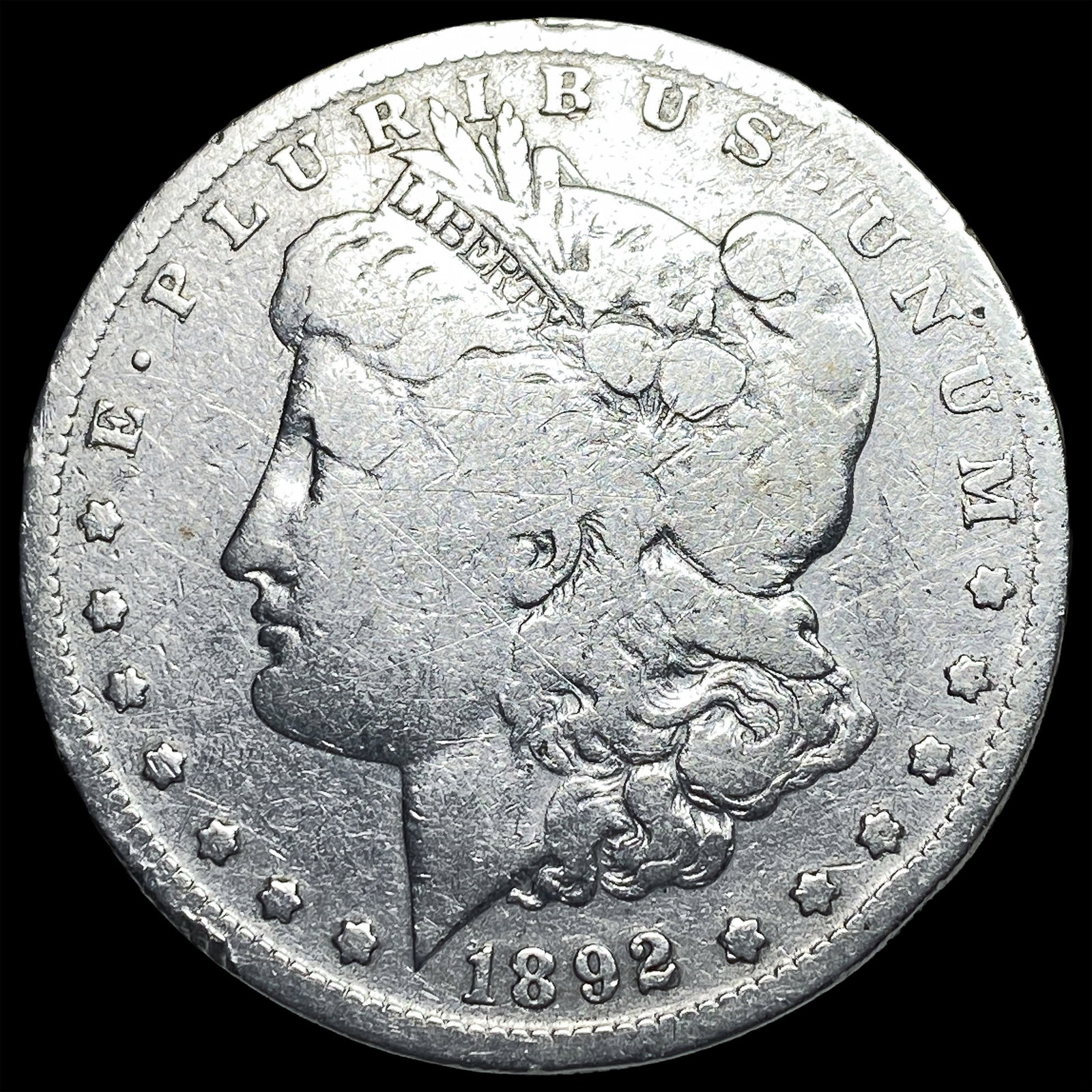 1892-S Silver Morgan Dollar NICELY CIRCULATED: 1892-S Silver Morgan Dollar NICELY CIRCULATED