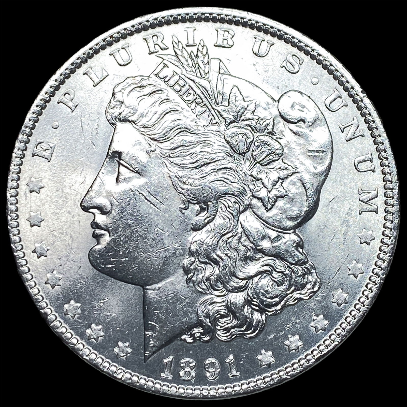 1891 Morgan Silver Dollar UNCIRCULATED: 1891 Morgan Silver Dollar UNCIRCULATED