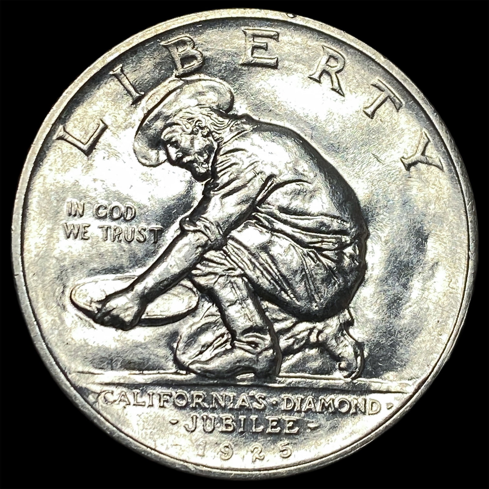 1925-S Silver California Diamond Jubilee Half Dollar CHOICE AU: 1925-S Silver California Diamond Jubilee Half Dollar CHOICE AU