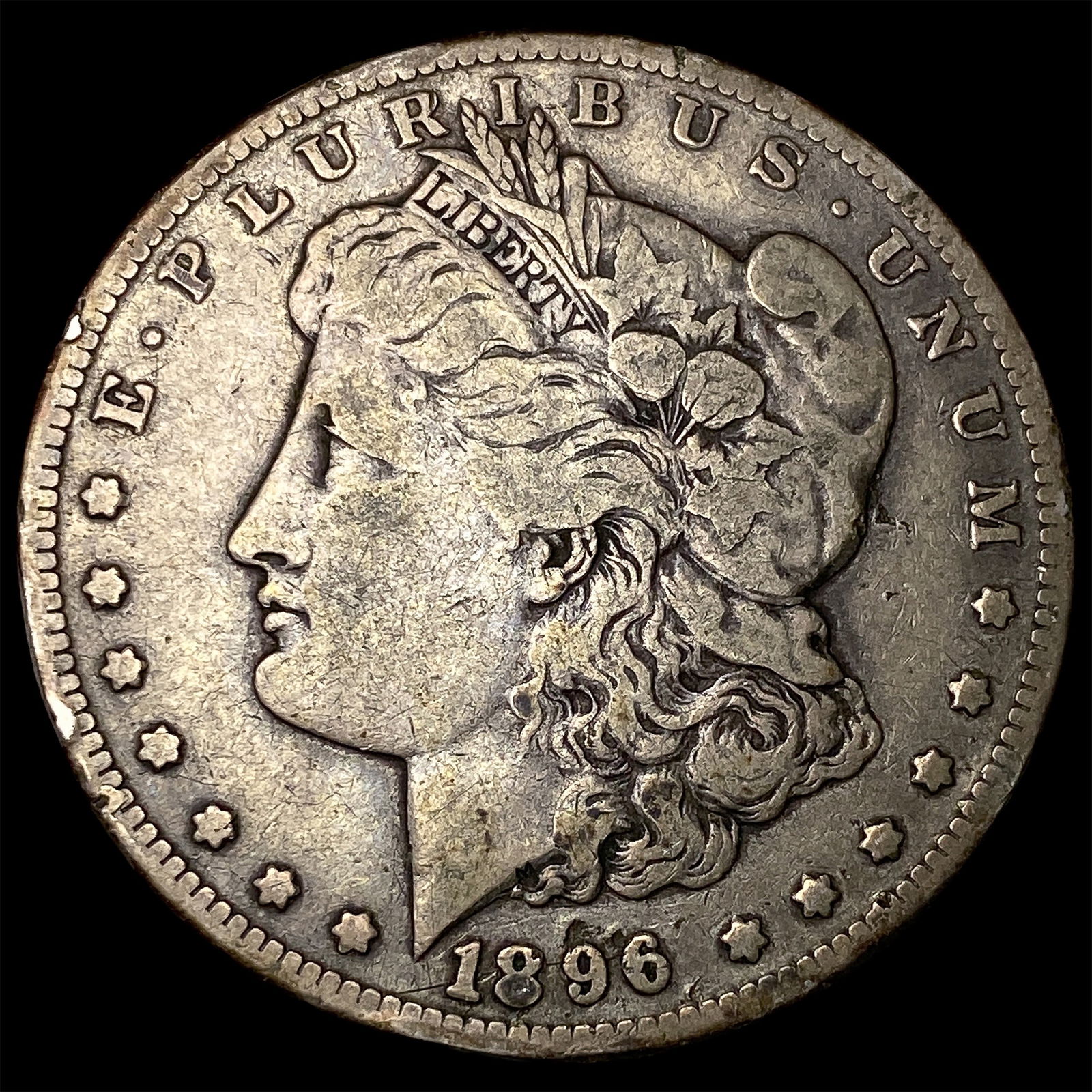 1896-S Silver Morgan Dollar LIGHTLY CIRCULATED: 1896-S Silver Morgan Dollar LIGHTLY CIRCULATED