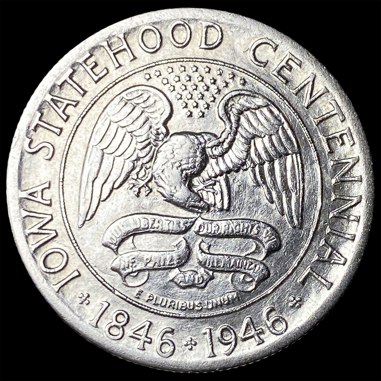 1946 Silver Iowa Centennial Half Dollar UNCIRCULATED: 1946 Silver Iowa Centennial Half Dollar UNCIRCULATED
