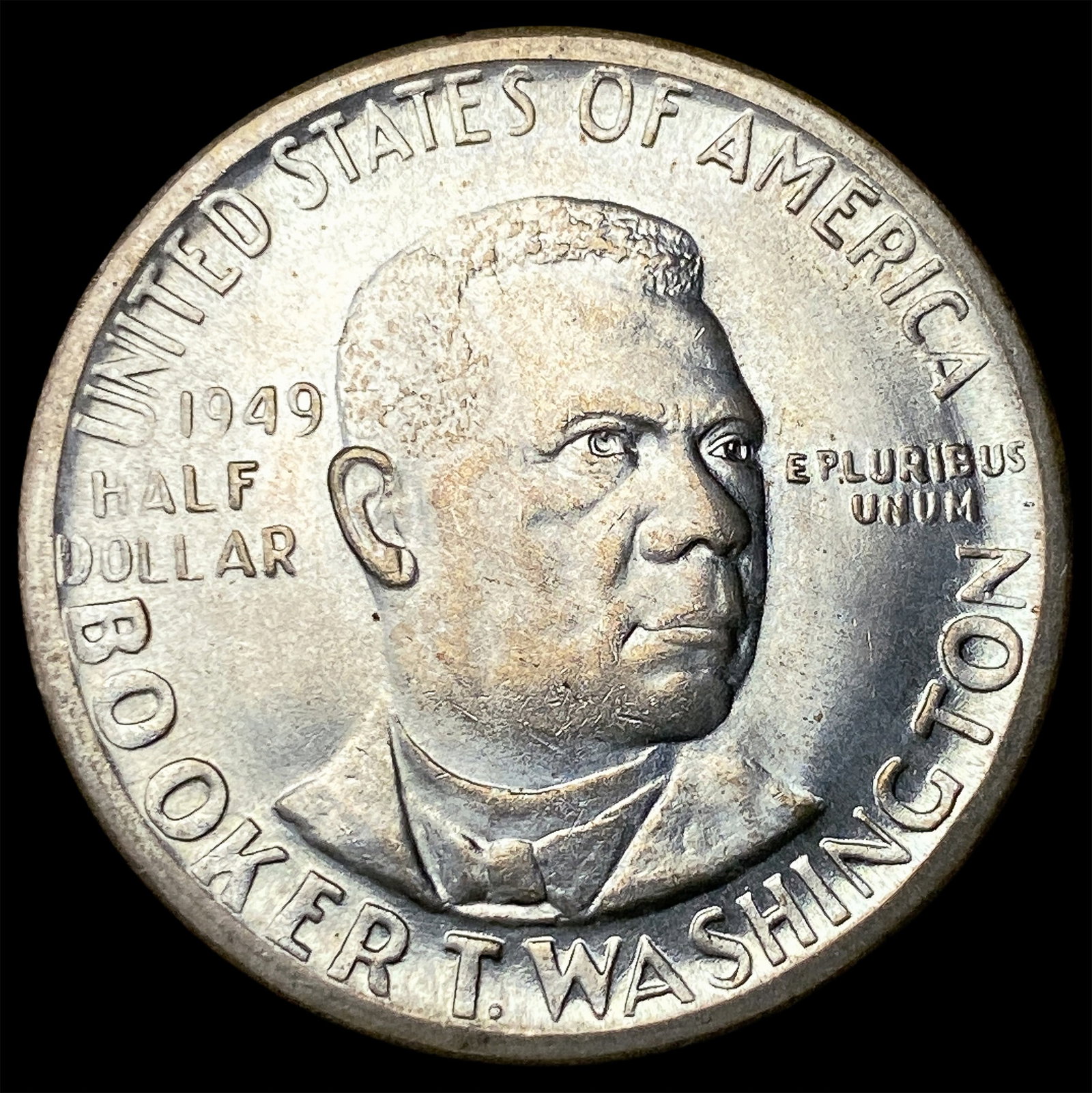 1949-S Silver Booker T. Washington Half Dollar UNCIRCULATED: 1949-S Silver Booker T. Washington Half Dollar UNCIRCULATED