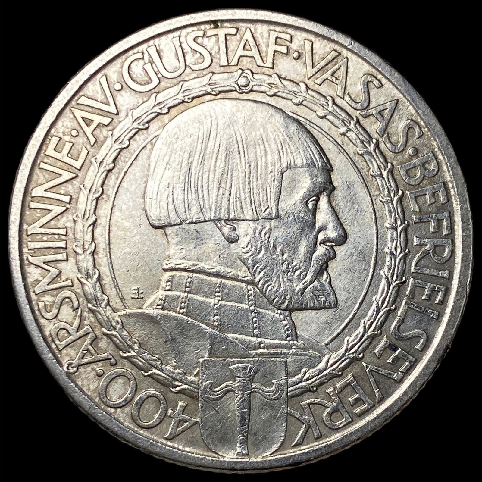 1921 Sweden Silver 2 Kroner UNCIRCULATED: 1921 Sweden Silver 2 Kroner UNCIRCULATED