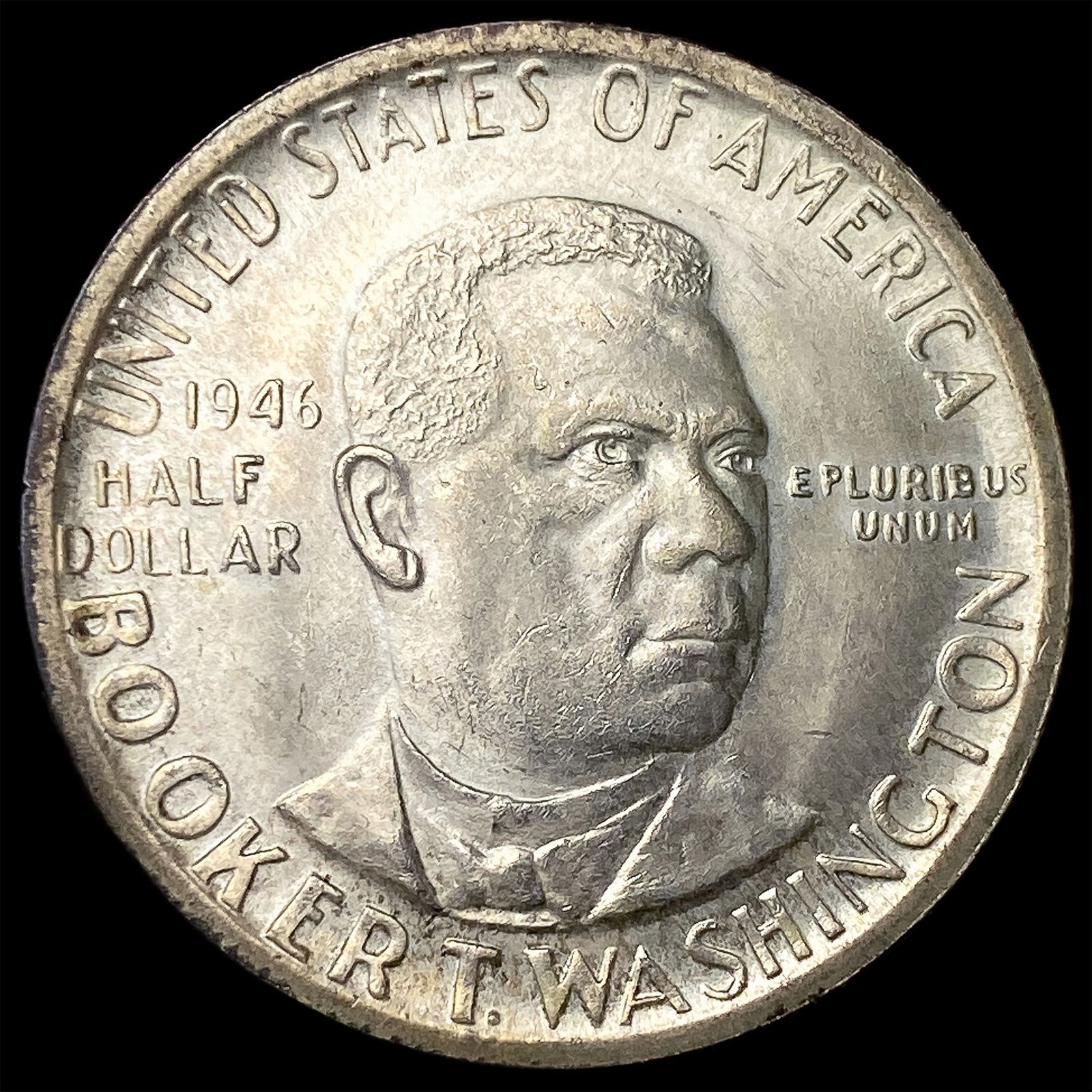 1946 Silver Half Dollar Booker T. Washington UNCIRCULATED: 1946 Silver Half Dollar Booker T. Washington UNCIRCULATED