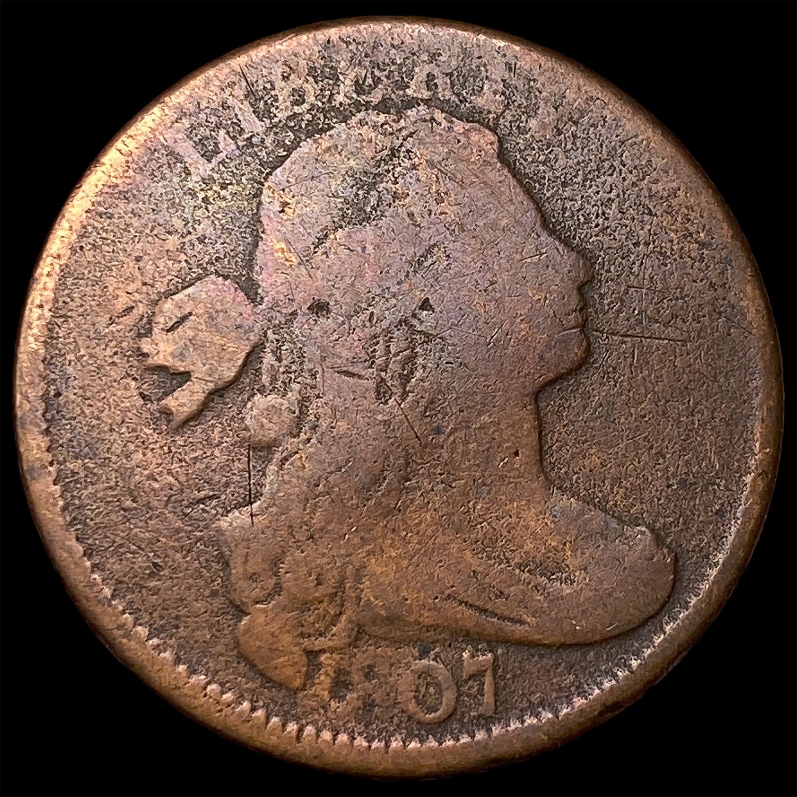 1801 Draped Bust Large Cent LIGHTLY CIRCULATED (1 of 2)