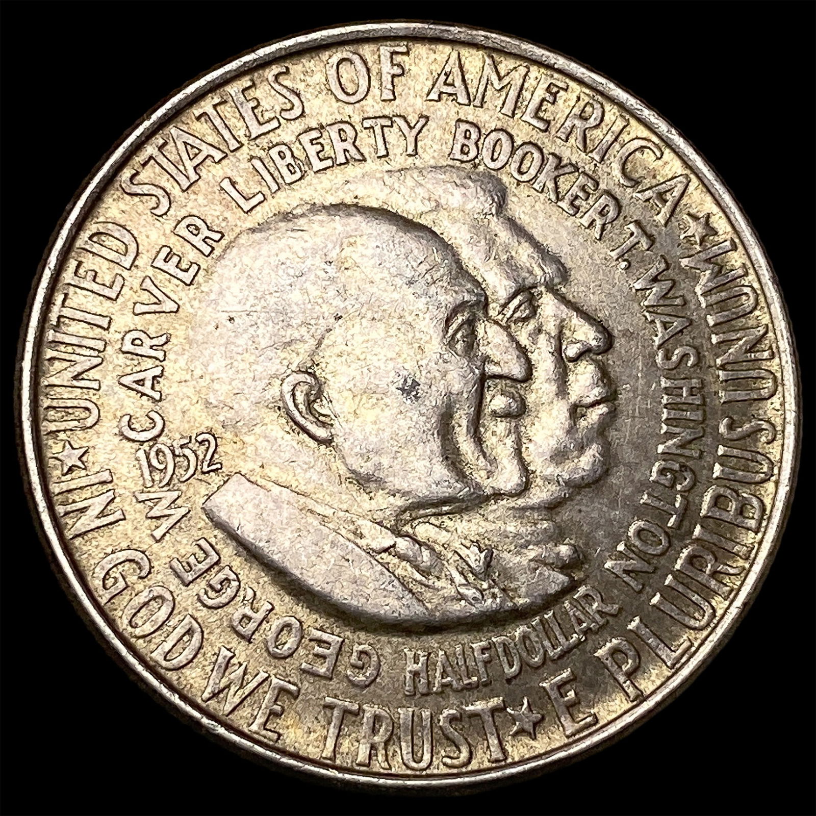 1952 Silver Half Dollar Booker T. Washington/Carver CHOICE AU: 1952 Silver Half Dollar Booker T. Washington/Carver CHOICE AU