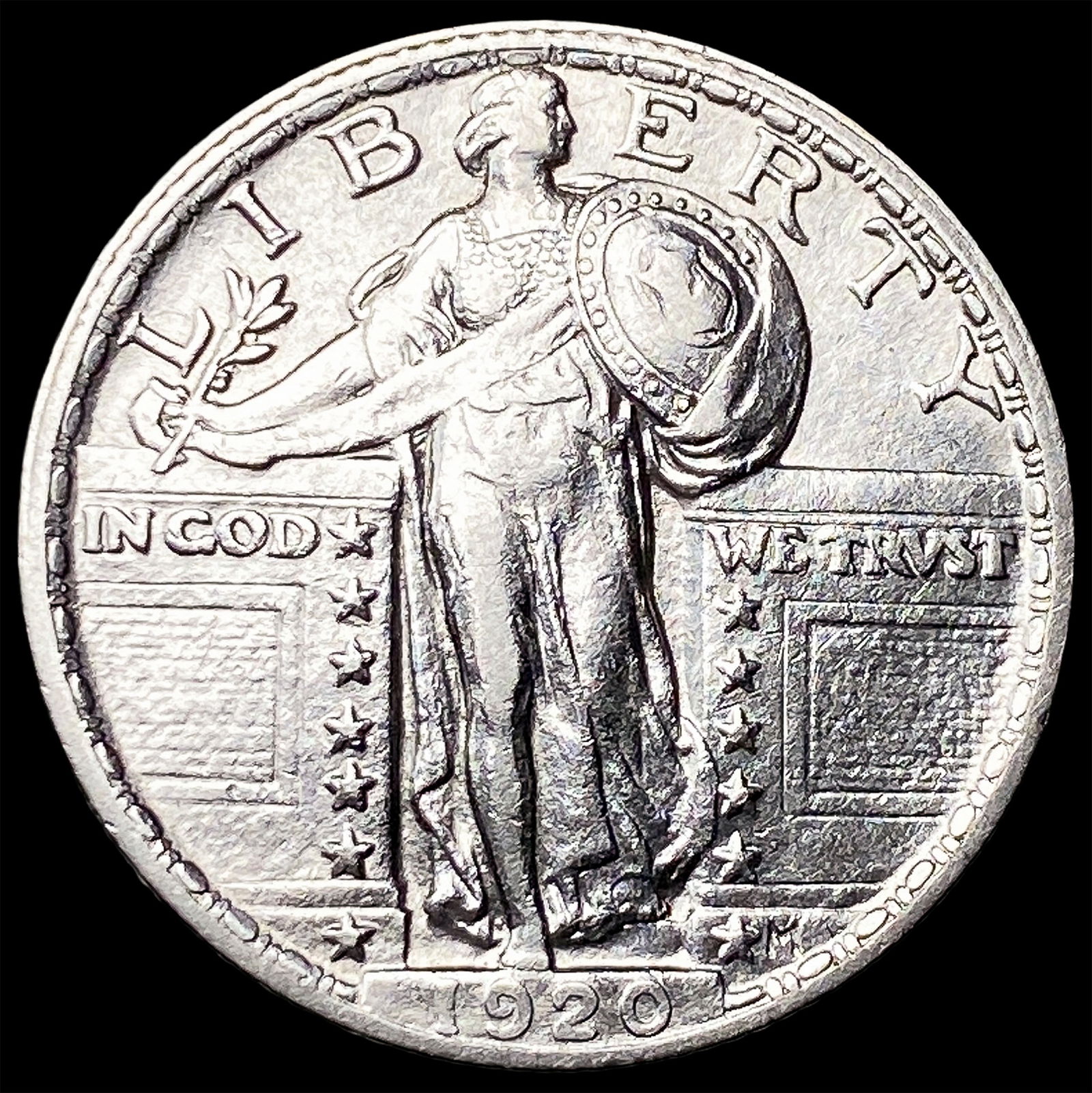 1920 Standing Liberty Silver Quarter UNCIRCULATED: 1920 Standing Liberty Silver Quarter UNCIRCULATED