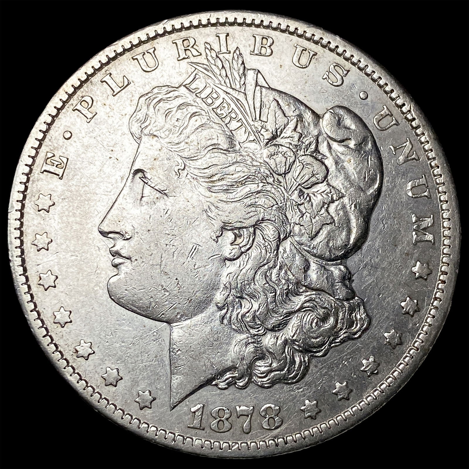 1878-CC Silver Morgan Dollar CLOSELY UNCIRCULATED: 1878-CC Silver Morgan Dollar CLOSELY UNCIRCULATED