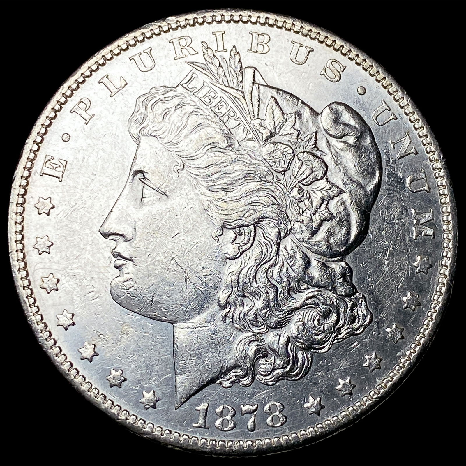 1878-S Silver Morgan Dollar CHOICE AU: 1878-S Silver Morgan Dollar CHOICE AU