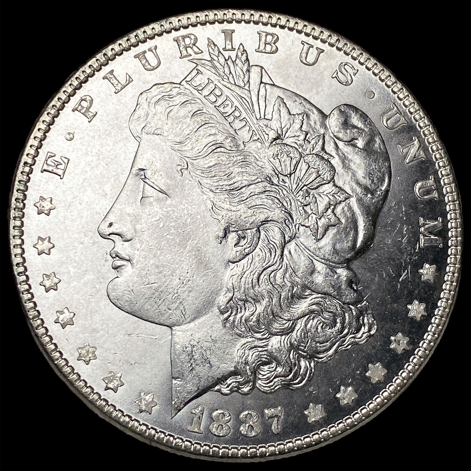 1887 Silver Morgan Dollar CHOICE BU: 1887 Silver Morgan Dollar CHOICE BU