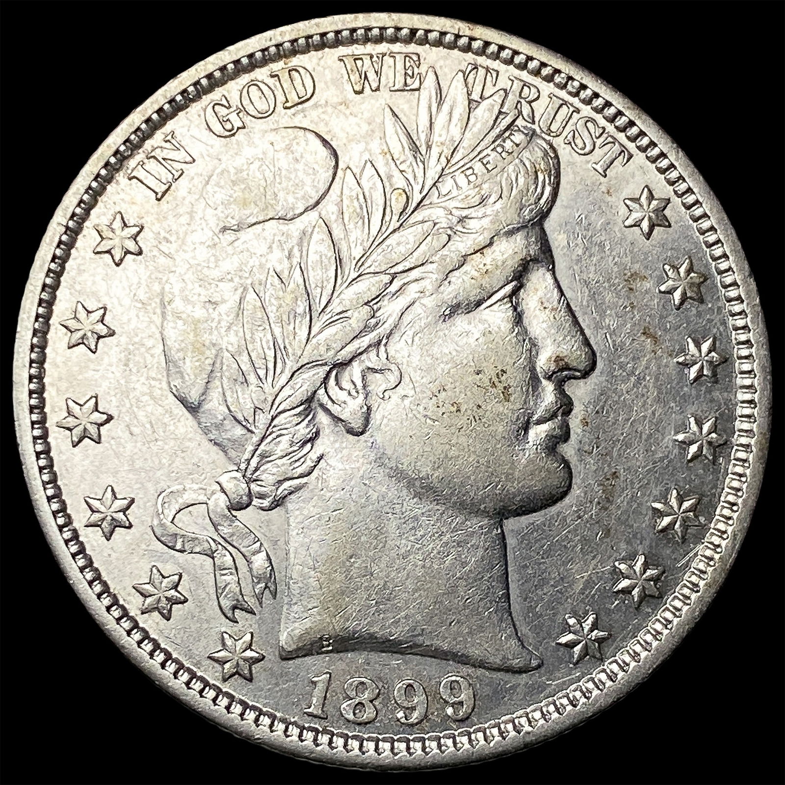 1899 Silver Half Dollar (Barber) CHOICE BU: 1899 Silver Half Dollar (Barber) CHOICE BU