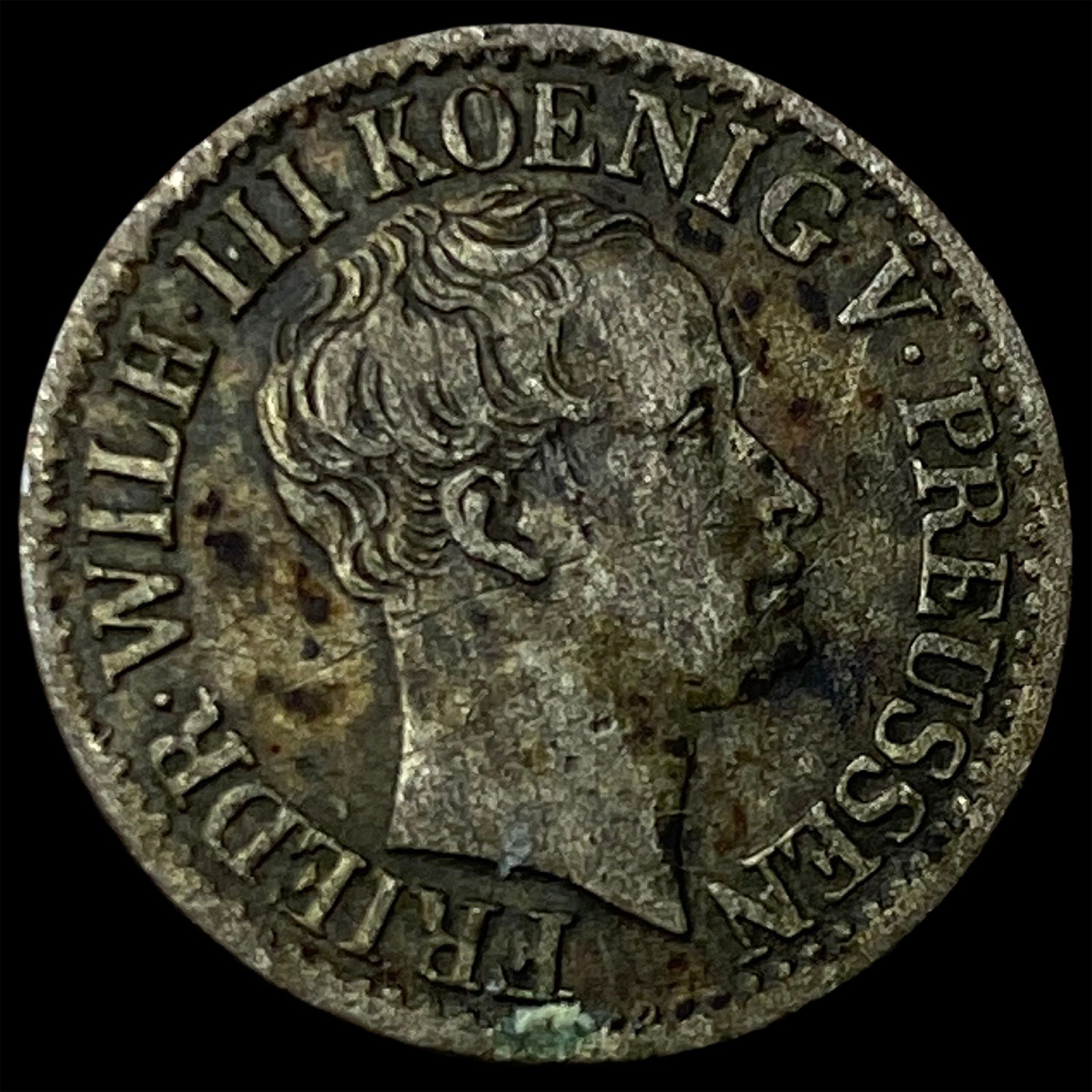 1825-A Germany-Prussia SIlver 1/2 Groschen NEARLY UNCIRCULATED: 1825-A Germany-Prussia SIlver 1/2 Groschen NEARLY UNCIRCULATED