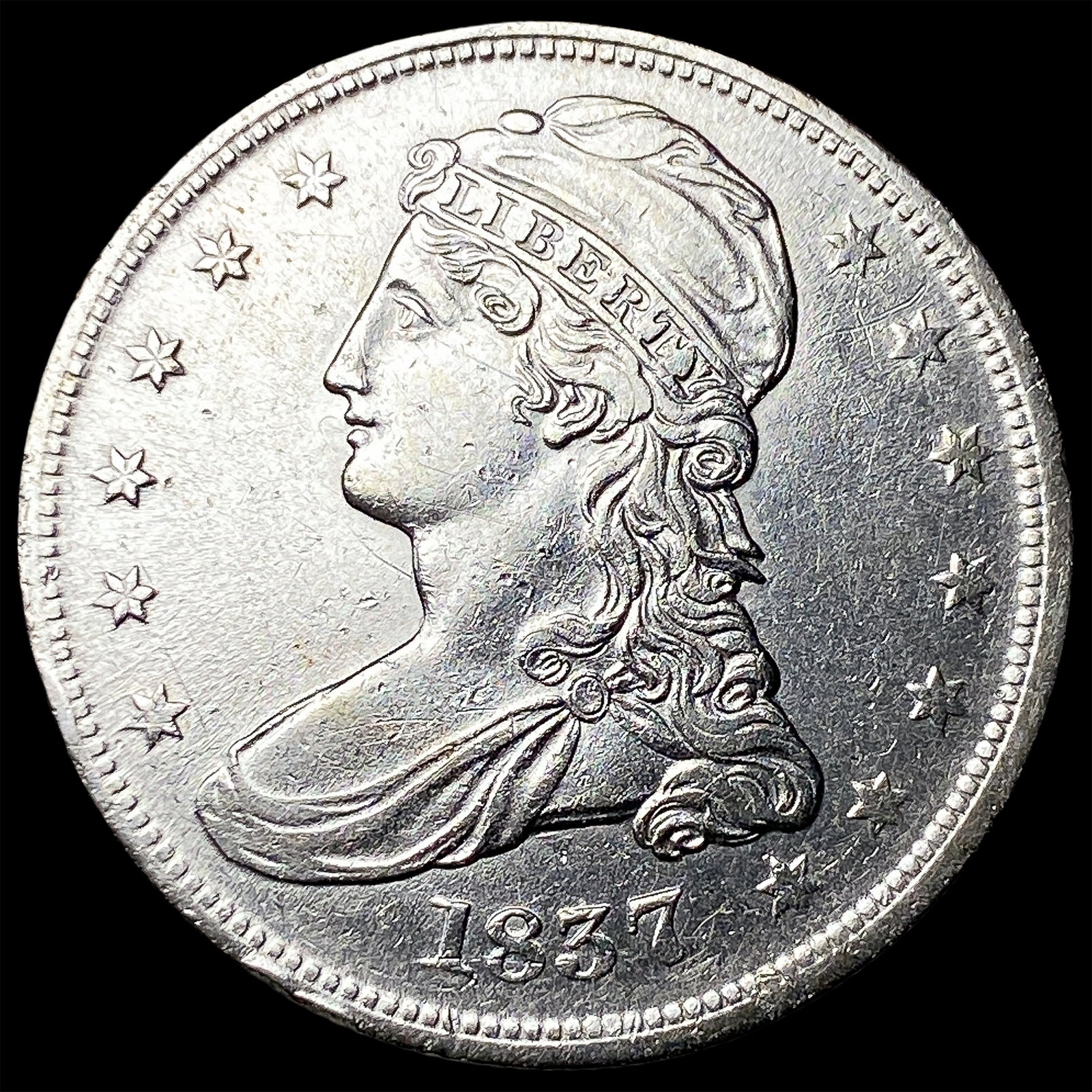 1837 Capped Bust Half Dollar UNCIRCULATED: 1837 Capped Bust Half Dollar UNCIRCULATED