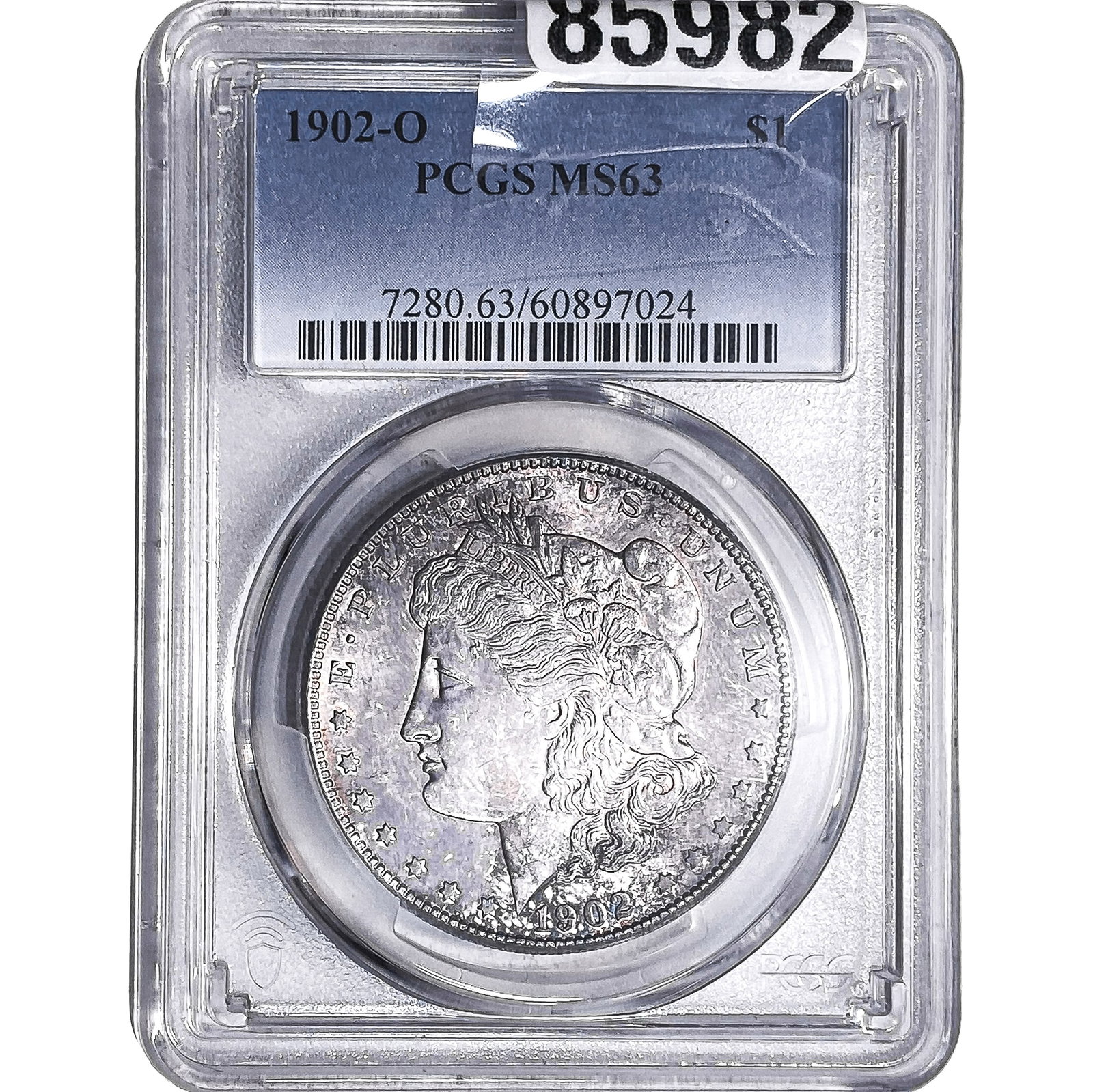 1902-O Morgan Silver Dollar PCGS MS63: 1902-O Morgan Silver Dollar PCGS MS63
