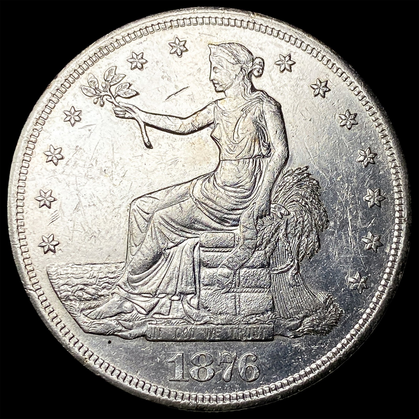 1876-S Silver Trade Dollar UNCIRCULATED: 1876-S Silver Trade Dollar UNCIRCULATED
