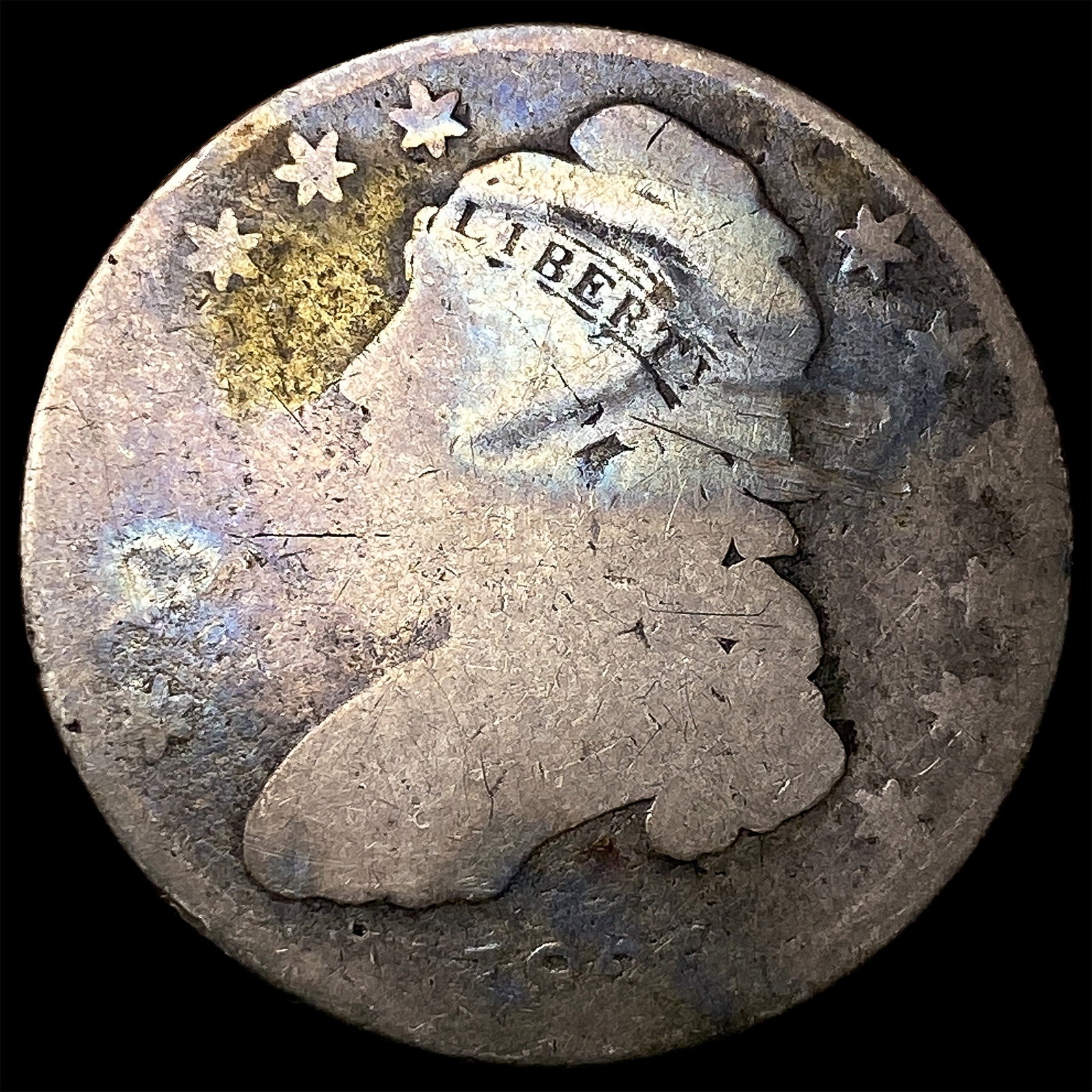 1824 Capped Bust Half Dollar NICELY CIRCULATED: 1824 Capped Bust Half Dollar NICELY CIRCULATED