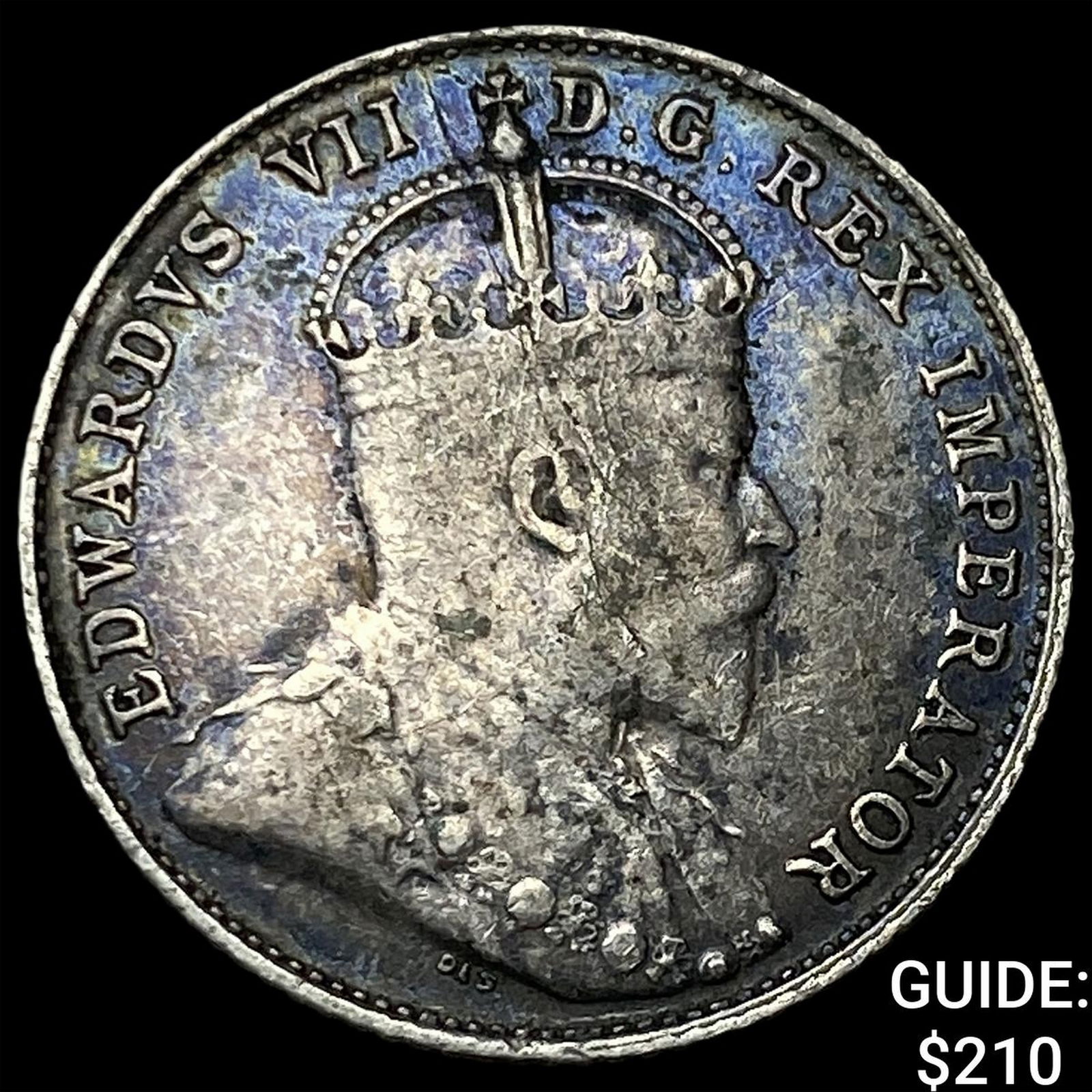 1905 Canada Silver 10 Cents - Edward VII NEARLY UNCIRCULATED: 1905 Canada Silver 10 Cents - Edward VII NEARLY UNCIRCULATED