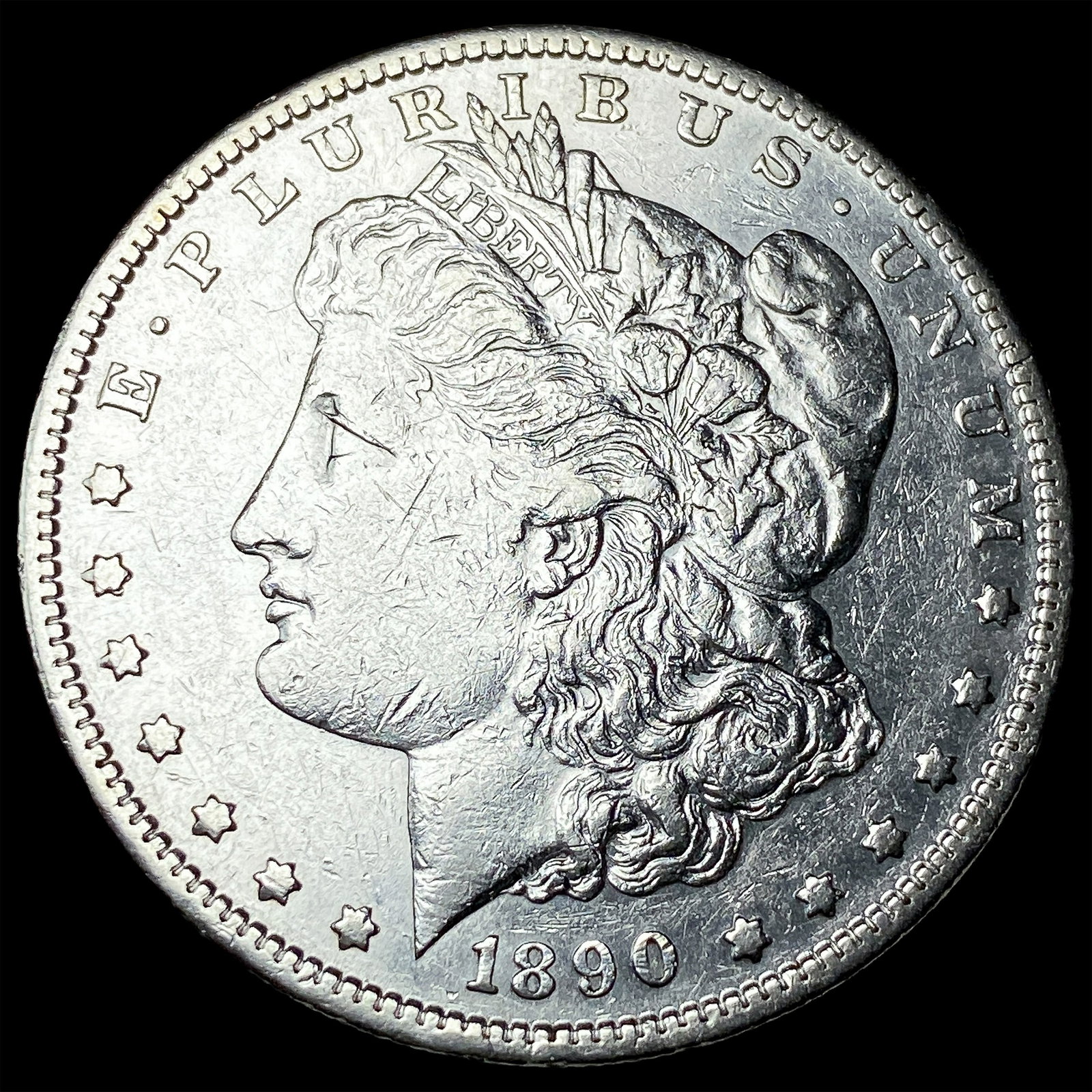 1890-S Silver Morgan Dollar CLOSELY UNCIRCULATED: 1890-S Silver Morgan Dollar CLOSELY UNCIRCULATED