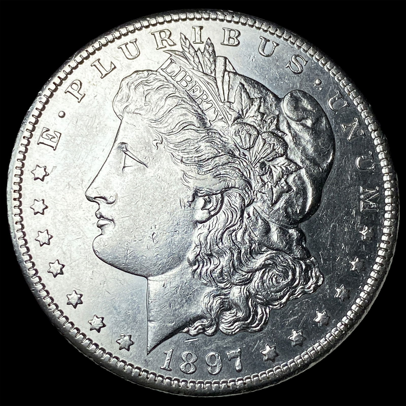 1897-S Silver Morgan Dollar CLOSELY UNCIRCULATED: 1897-S Silver Morgan Dollar CLOSELY UNCIRCULATED
