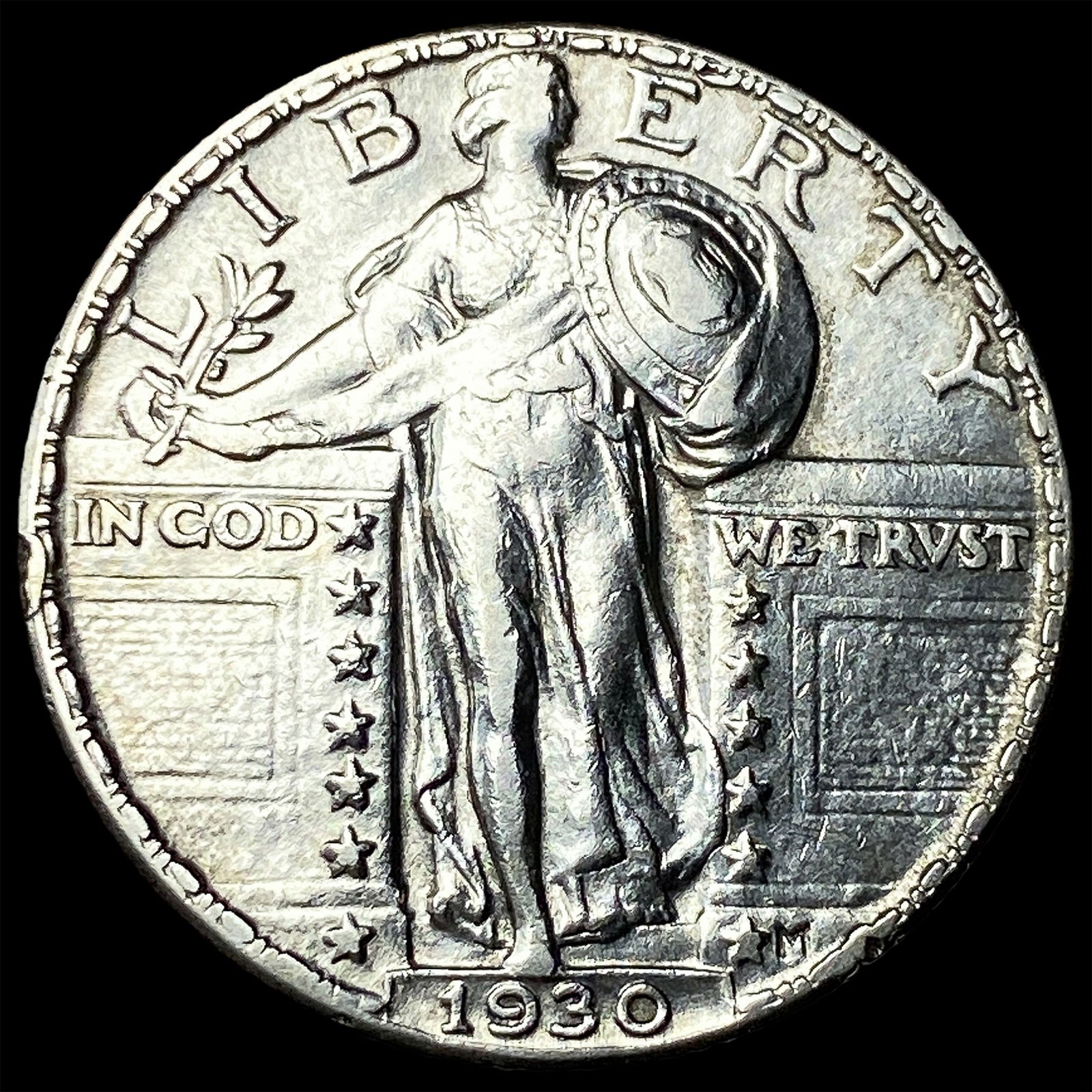 1930 Standing Liberty Silver Quarter CLOSELY UNCIRCULATED: 1930 Standing Liberty Silver Quarter CLOSELY UNCIRCULATED
