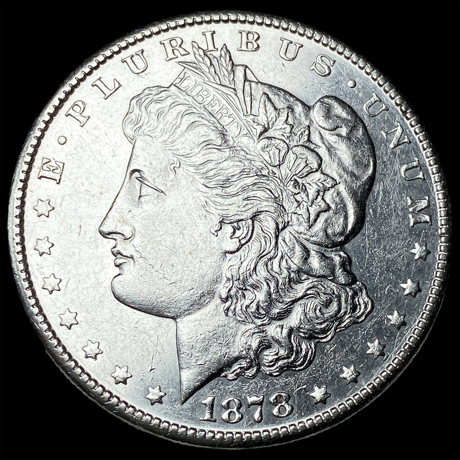 1878-S Silver Morgan Dollar CLOSELY UNCIRCULATED: 1878-S Silver Morgan Dollar CLOSELY UNCIRCULATED