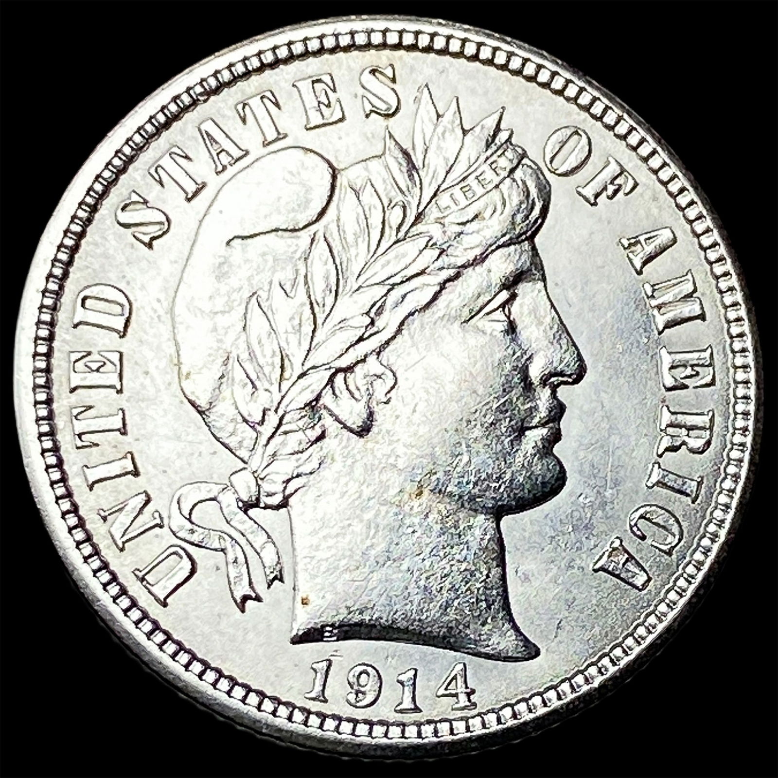 1914 Barber Dime UNCIRCULATED: 1914 Barber Dime UNCIRCULATED