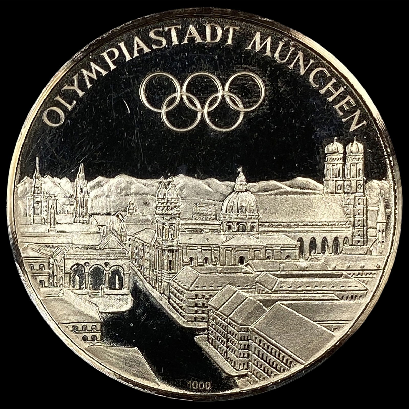 1972 Munich Olypic Games Silver Token NEARLY UNCIRCULATED: 1972 Munich Olypic Games Silver Token NEARLY UNCIRCULATED