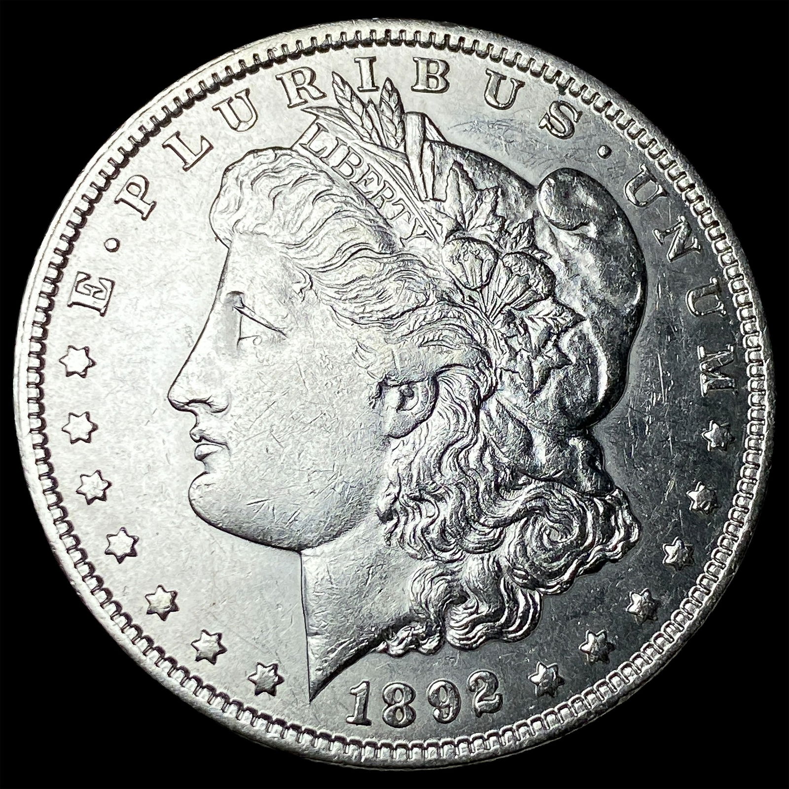 1892-S Silver Morgan Dollar CLOSELY UNCIRCULATED: 1892-S Silver Morgan Dollar CLOSELY UNCIRCULATED