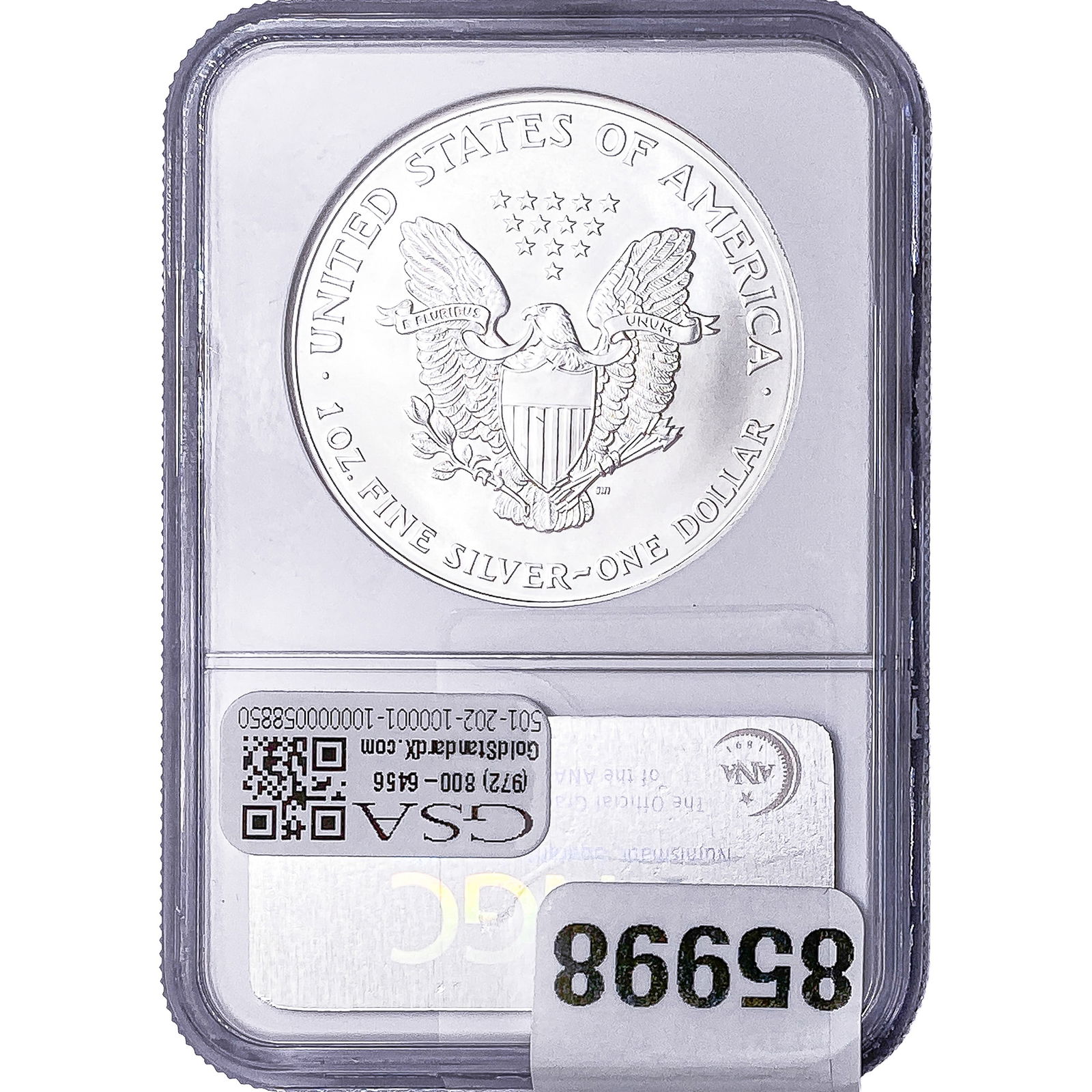 2001 Silver Eagle NGC MS68 - 2