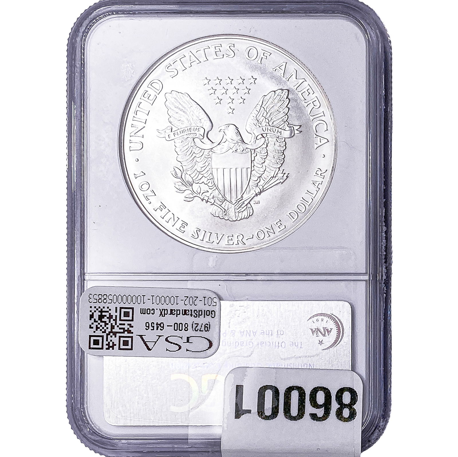2000 Silver Eagle NGC MS68 - 2