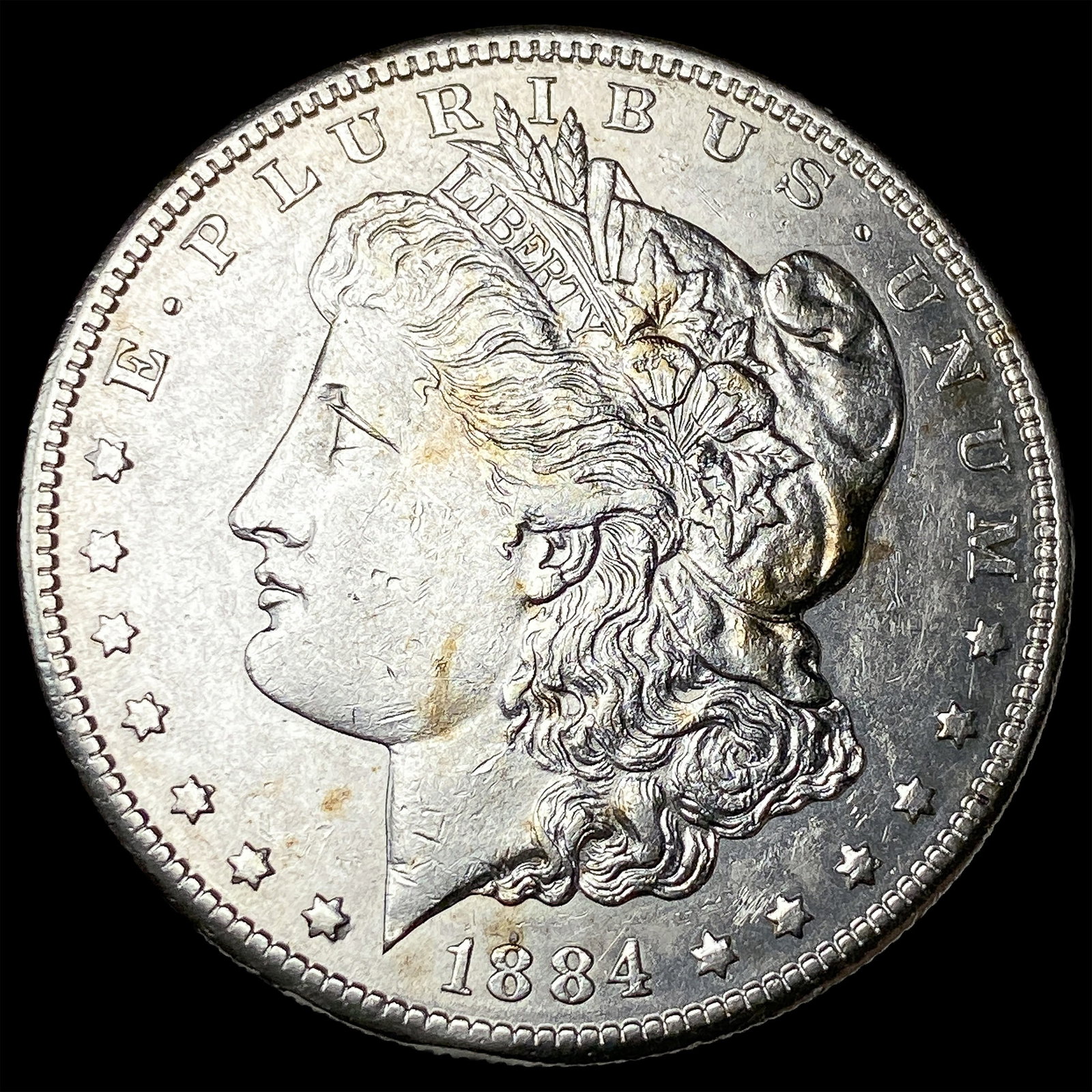 1884-S Silver Morgan Dollar CHOICE AU: 1884-S Silver Morgan Dollar CHOICE AU