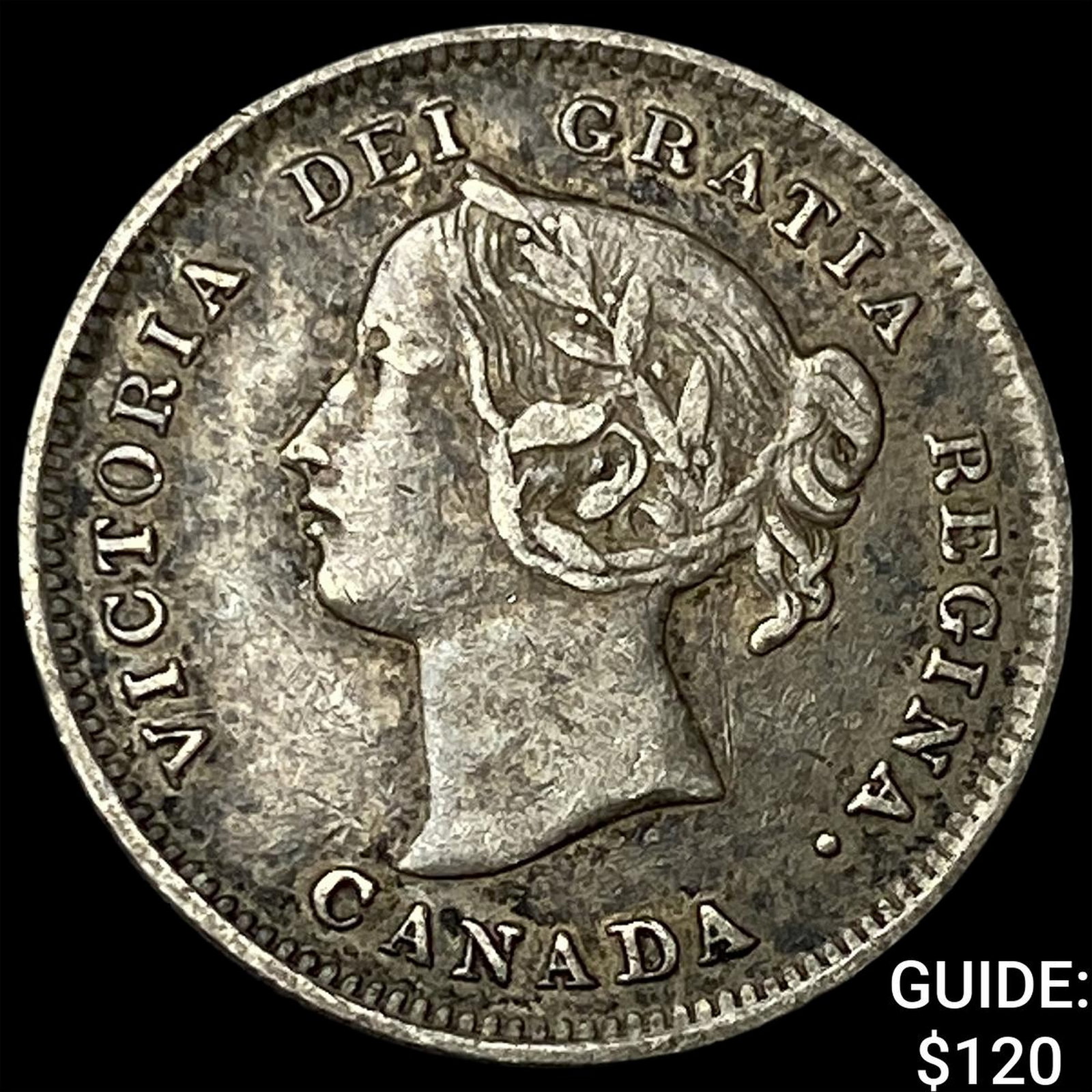 1901 Canada Silver 5 Cents - Victoria NEARLY UNCIRCULATED: 1901 Canada Silver 5 Cents - Victoria NEARLY UNCIRCULATED