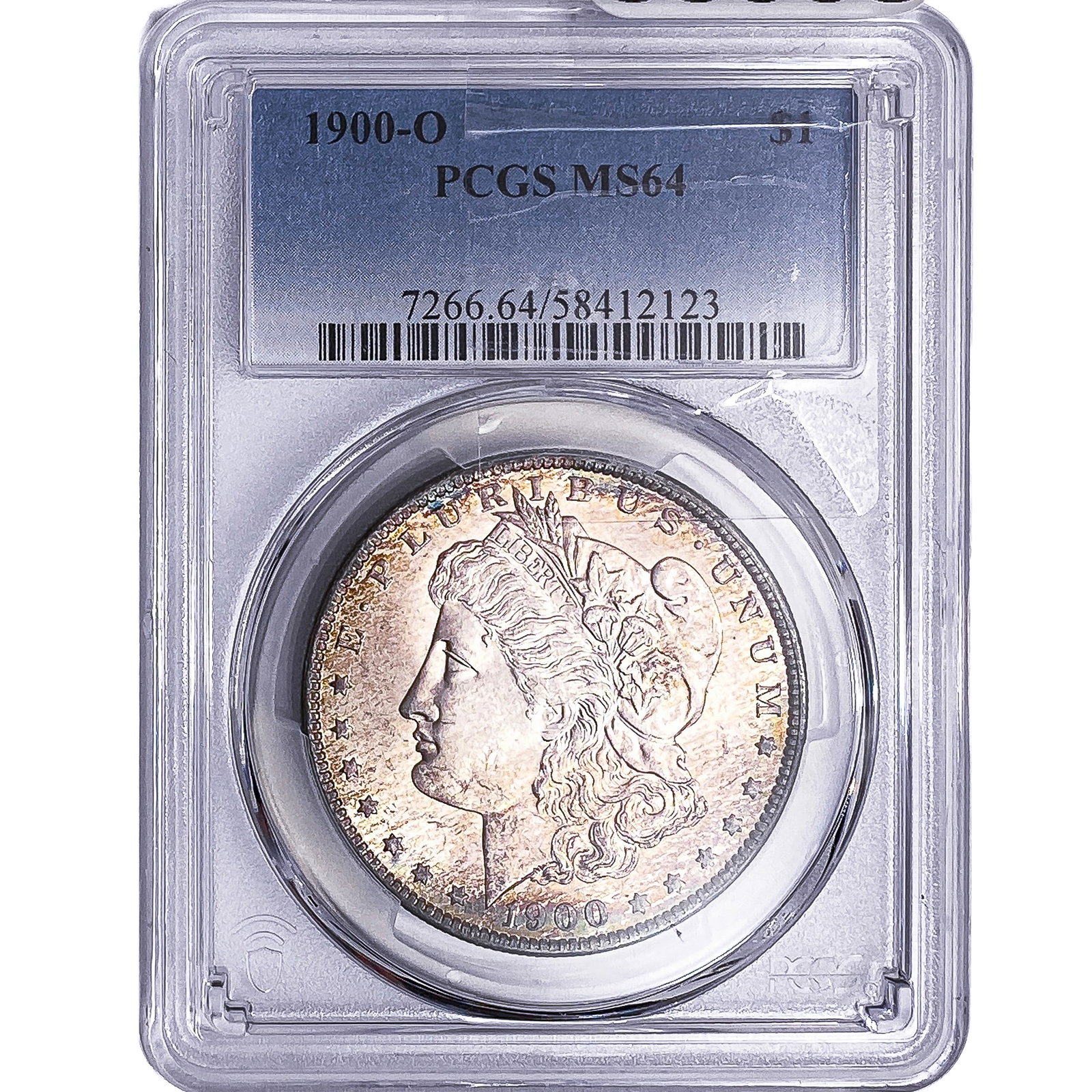 1900-O Morgan Silver Dollar PCGS MS64: 1900-O Morgan Silver Dollar PCGS MS64
