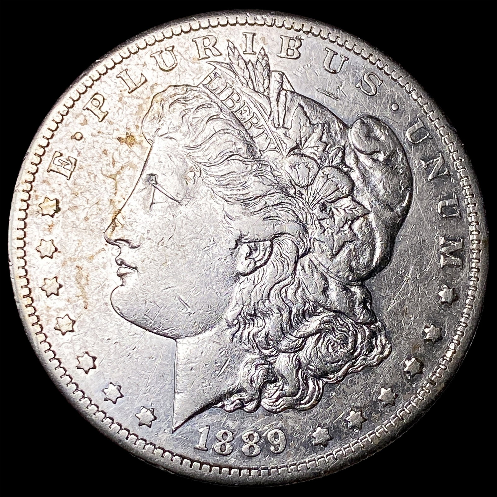 1889-S Silver Morgan Dollar NEARLY UNCIRCULATED: 1889-S Silver Morgan Dollar NEARLY UNCIRCULATED