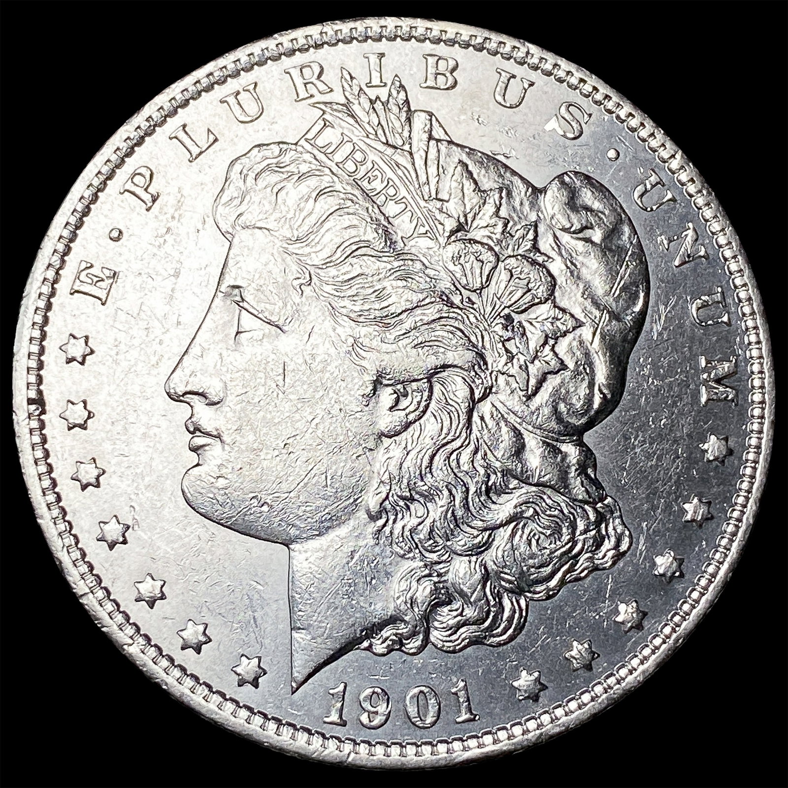 1901-S Silver Morgan Dollar CHOICE AU: 1901-S Silver Morgan Dollar CHOICE AU