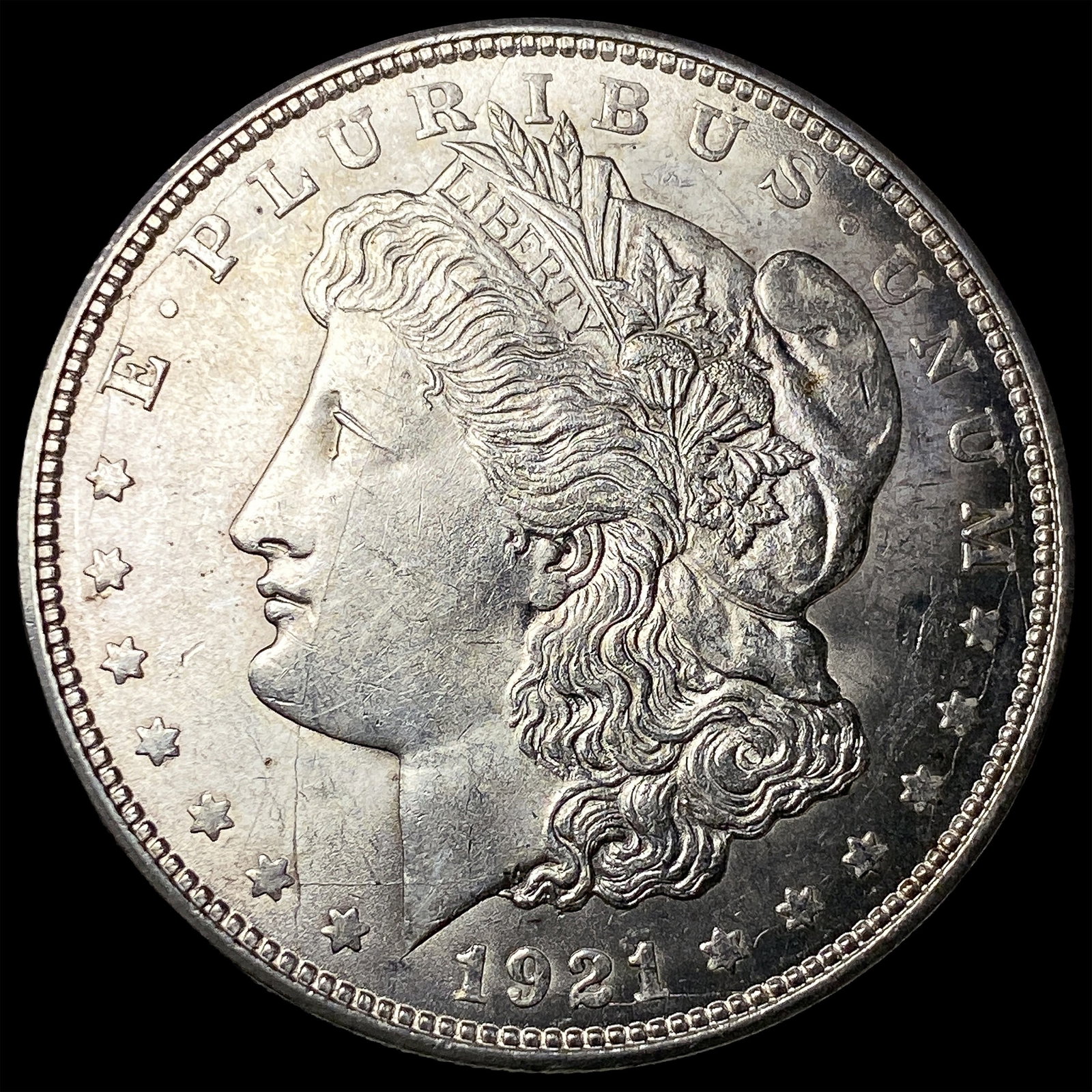 1921 Silver Morgan Dollar CHOICE AU: 1921 Silver Morgan Dollar CHOICE AU