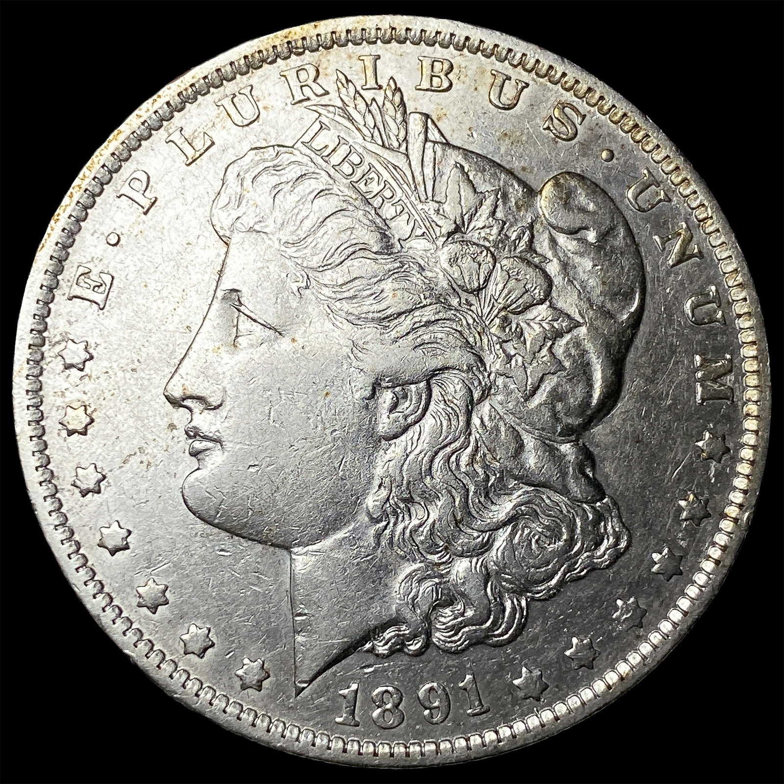 1891-O Silver Morgan Dollar NEARLY UNCIRCULATED: 1891-O Silver Morgan Dollar NEARLY UNCIRCULATED