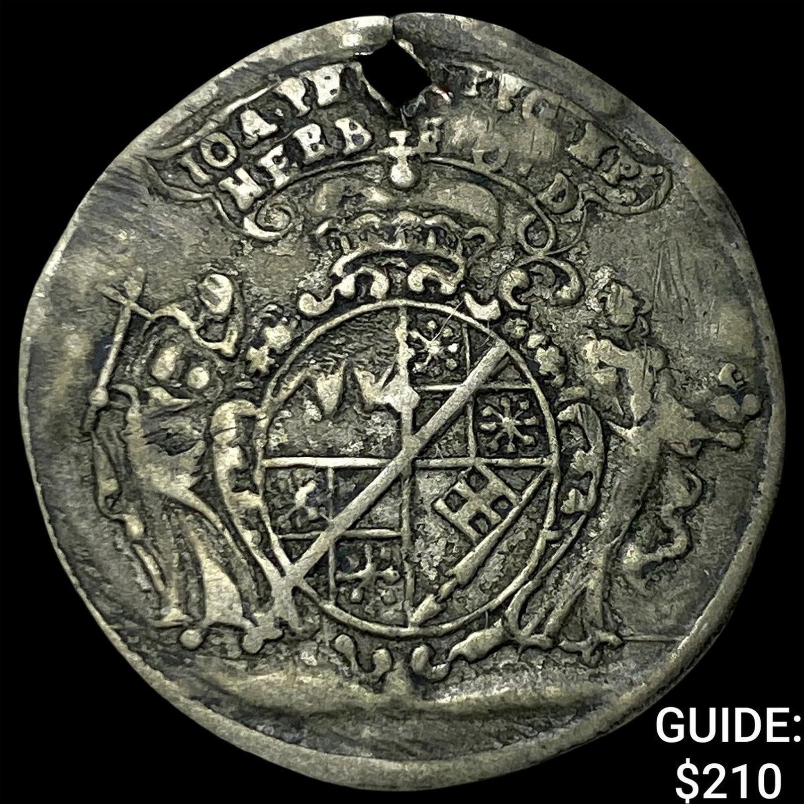 1719 German-Wurzburg Silver Groschen NEARLY UNCIRCULATED: 1719 German-Wurzburg Silver Groschen NEARLY UNCIRCULATED