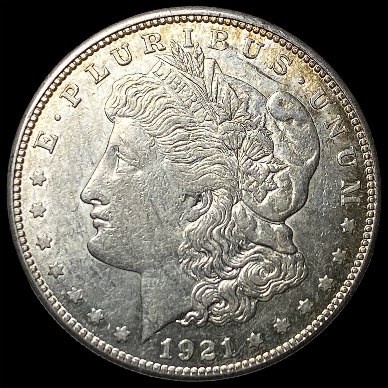 1921-S Silver Morgan Dollar CHOICE AU: 1921-S Silver Morgan Dollar CHOICE AU
