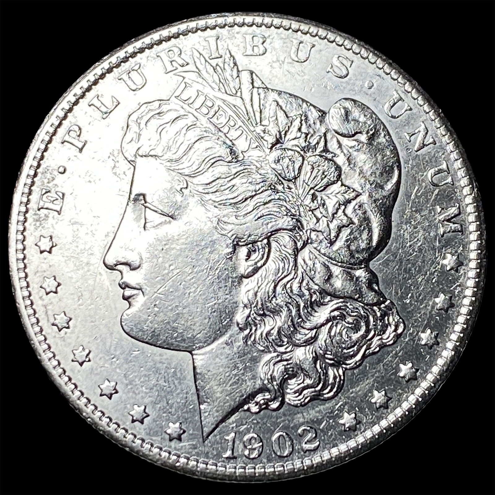1902-S Silver Morgan Dollar CHOICE AU: 1902-S Silver Morgan Dollar CHOICE AU