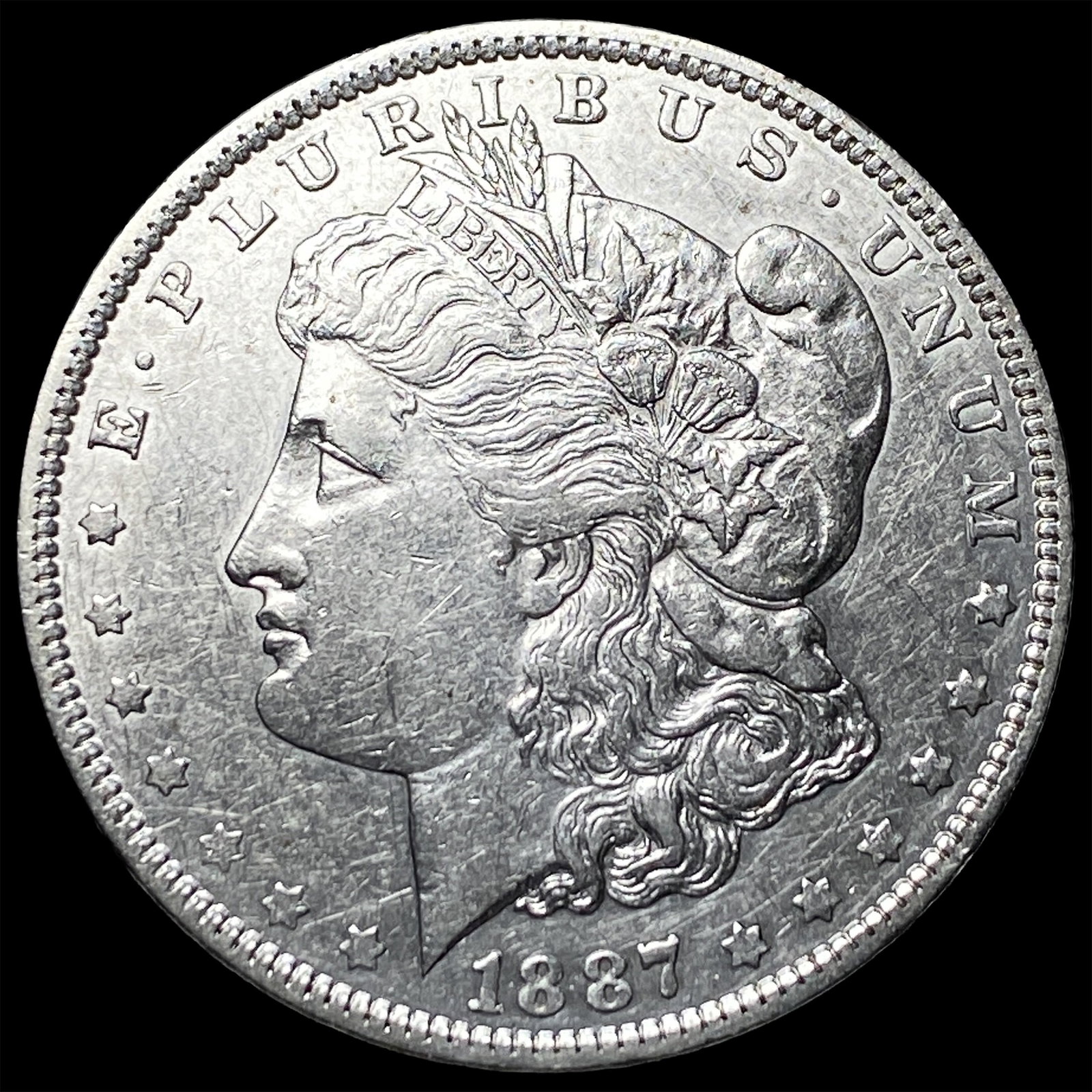 1887-O Silver Morgan Dollar CHOICE AU: 1887-O Silver Morgan Dollar CHOICE AU