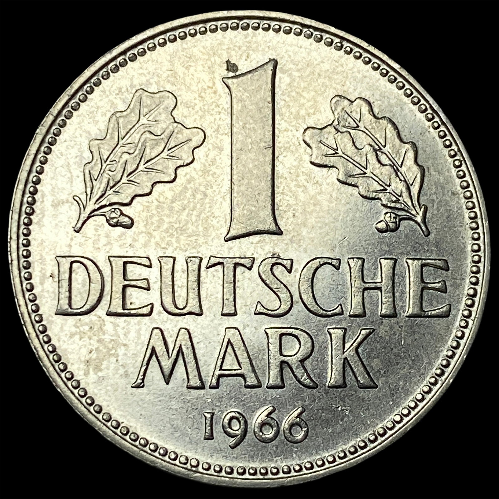 1966-G Germany Copper-Nickel Mark NEARLY UNCIRCULATED: 1966-G Germany Copper-Nickel Mark NEARLY UNCIRCULATED