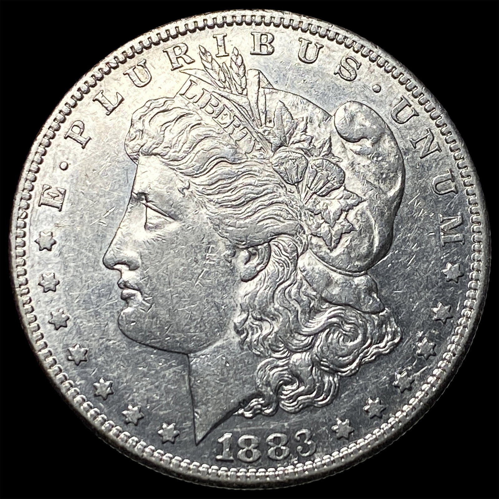 1883-S Silver Morgan Dollar CHOICE AU: 1883-S Silver Morgan Dollar CHOICE AU