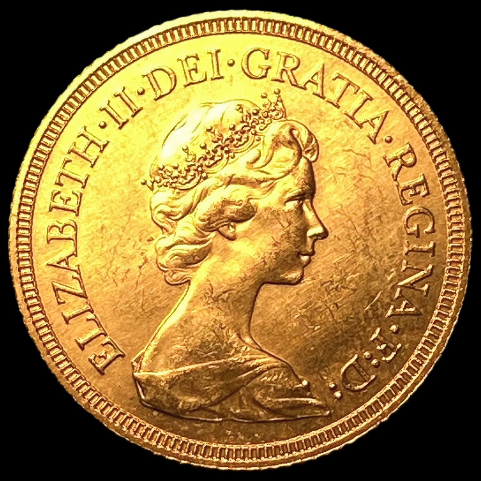 1974 Gold Sovereign GEM BU: 1974 Gold Sovereign GEM BU