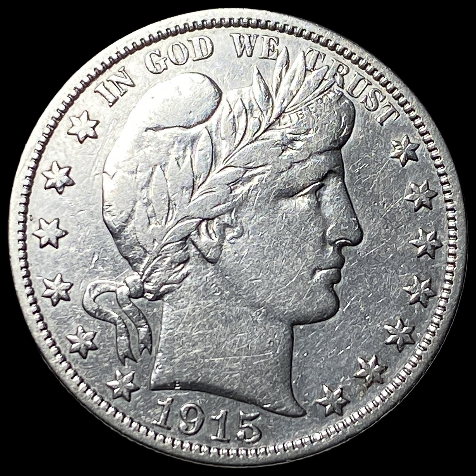 1915 Barber Half Dollar CHOICE AU (1 of 2)