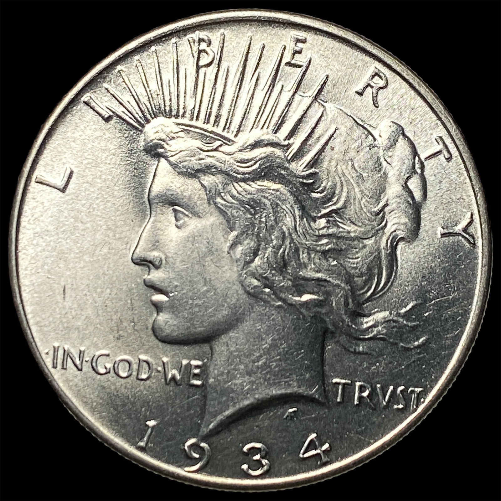 1934 Peace Silver Dollar CHOICE BU (1 of 2)