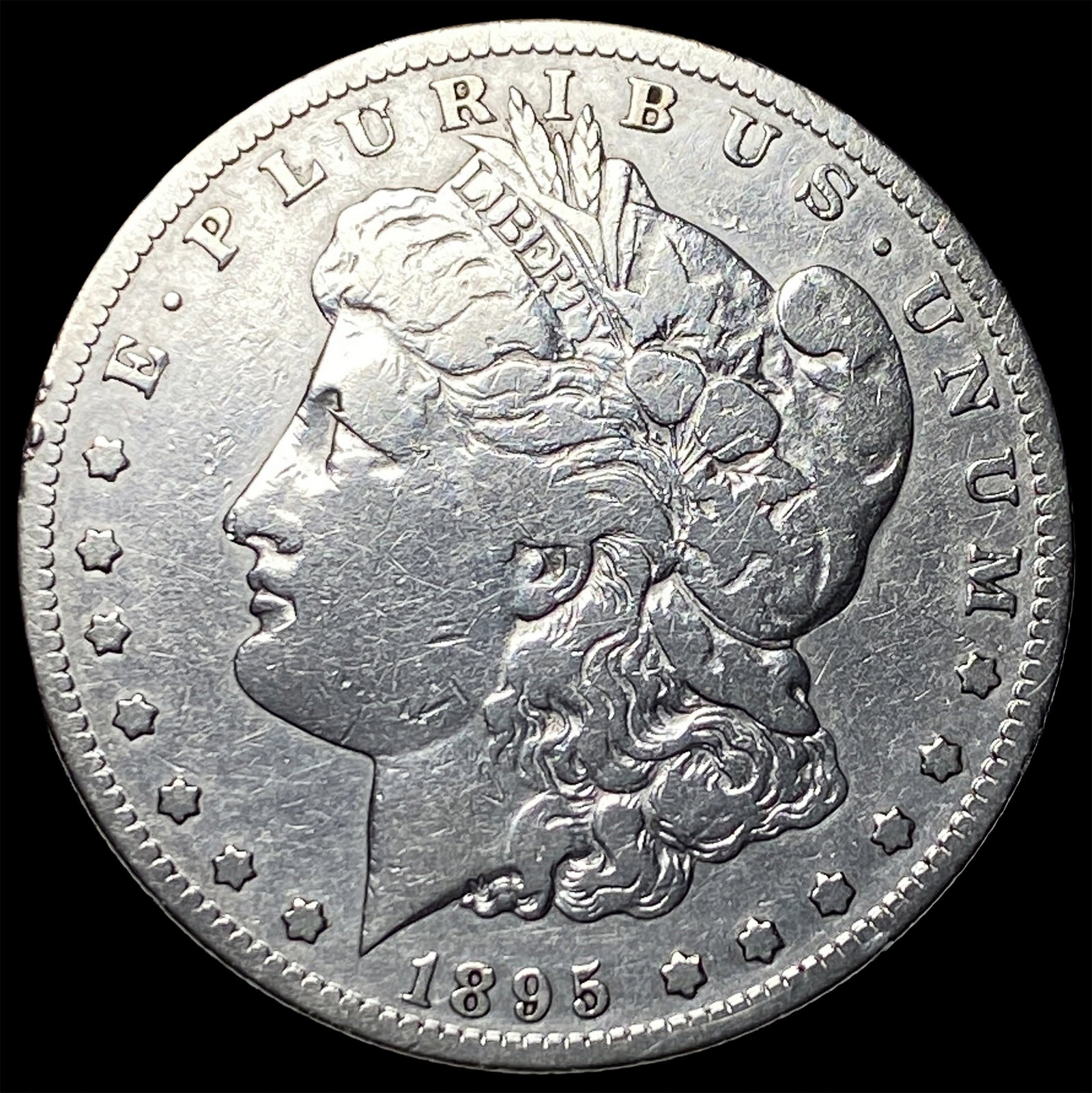 1895-S Silver Morgan Dollar NEARLY UNCIRCULATED: 1895-S Silver Morgan Dollar NEARLY UNCIRCULATED