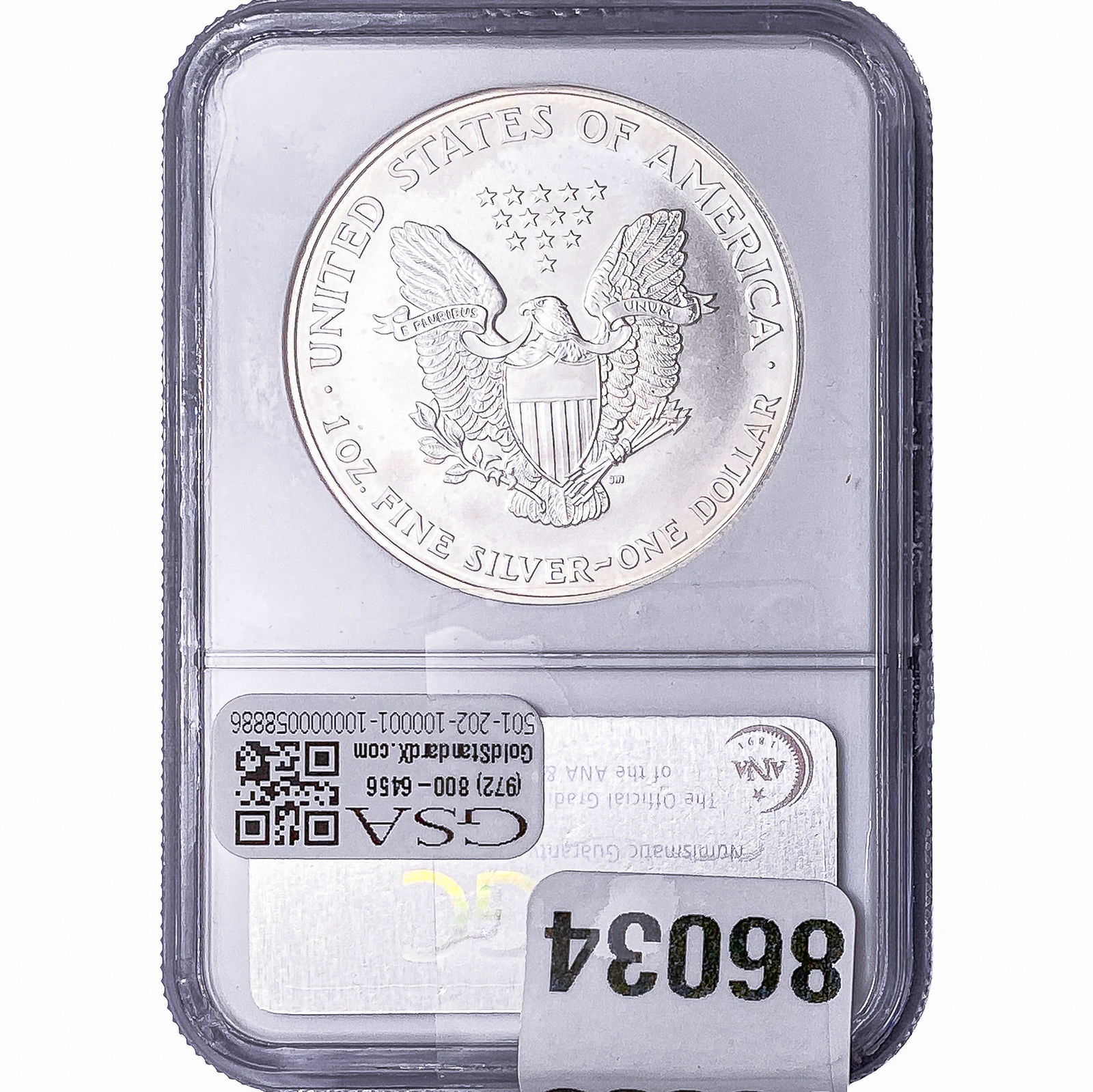 1996 Silver Eagle NGC MS68 - 2